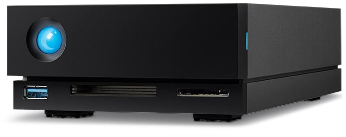 LaCie HDD-NAS-Festplatte »1big Dock«, Anschluss Thunderbolt 3-DisplayPort-SD-/CF-Kartensteckplätze-USB