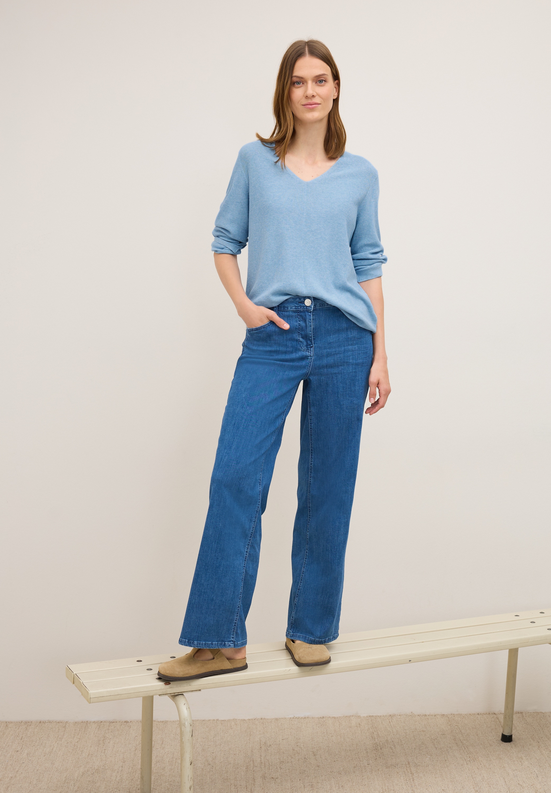 Cecil Strickpullover, mit V-Ausschnitt