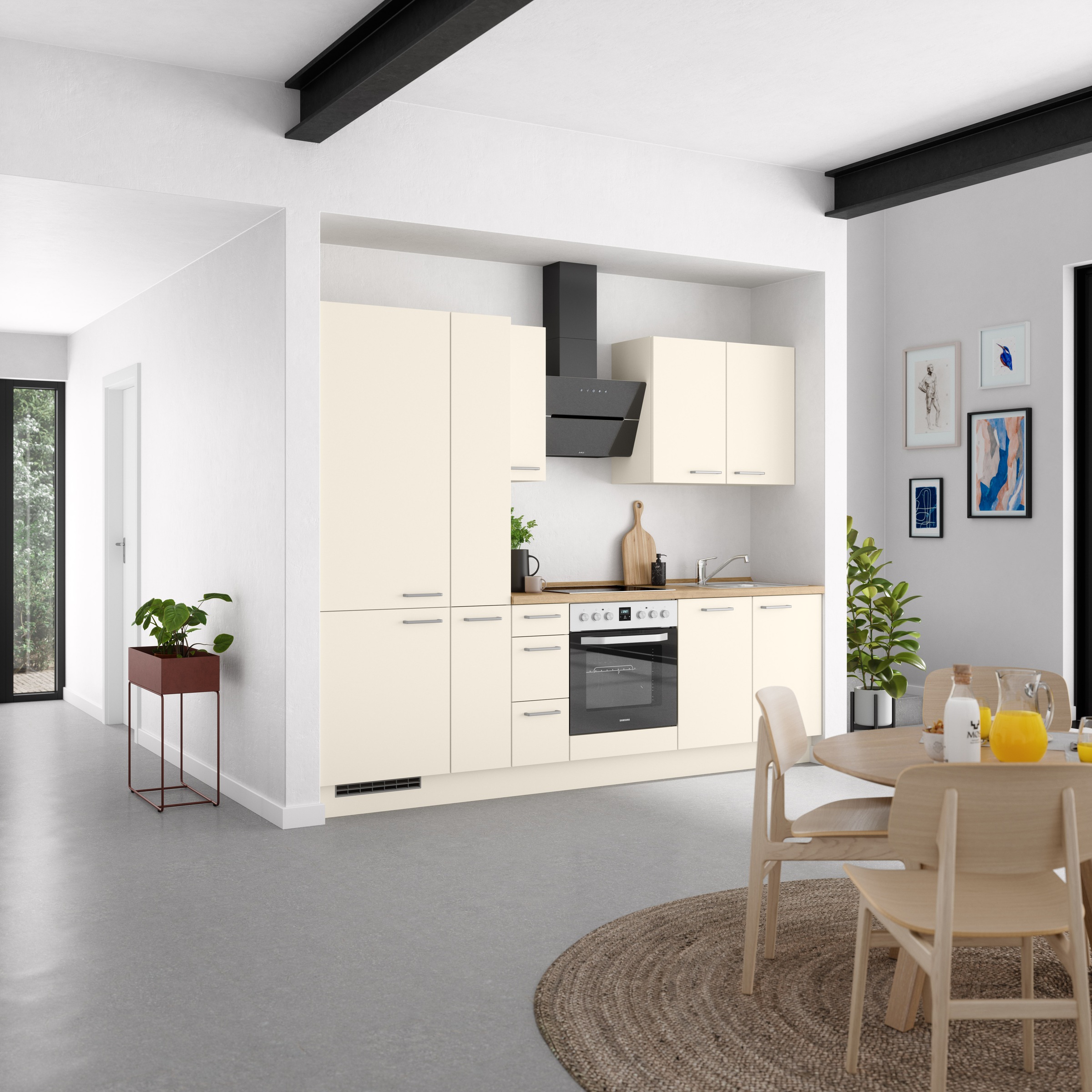 nobilia® Küchenzeile »"Touch II"«, vormontiert, Ausrichtung wählbar, Breite 270 cm, wahlw. mit E-Geräten