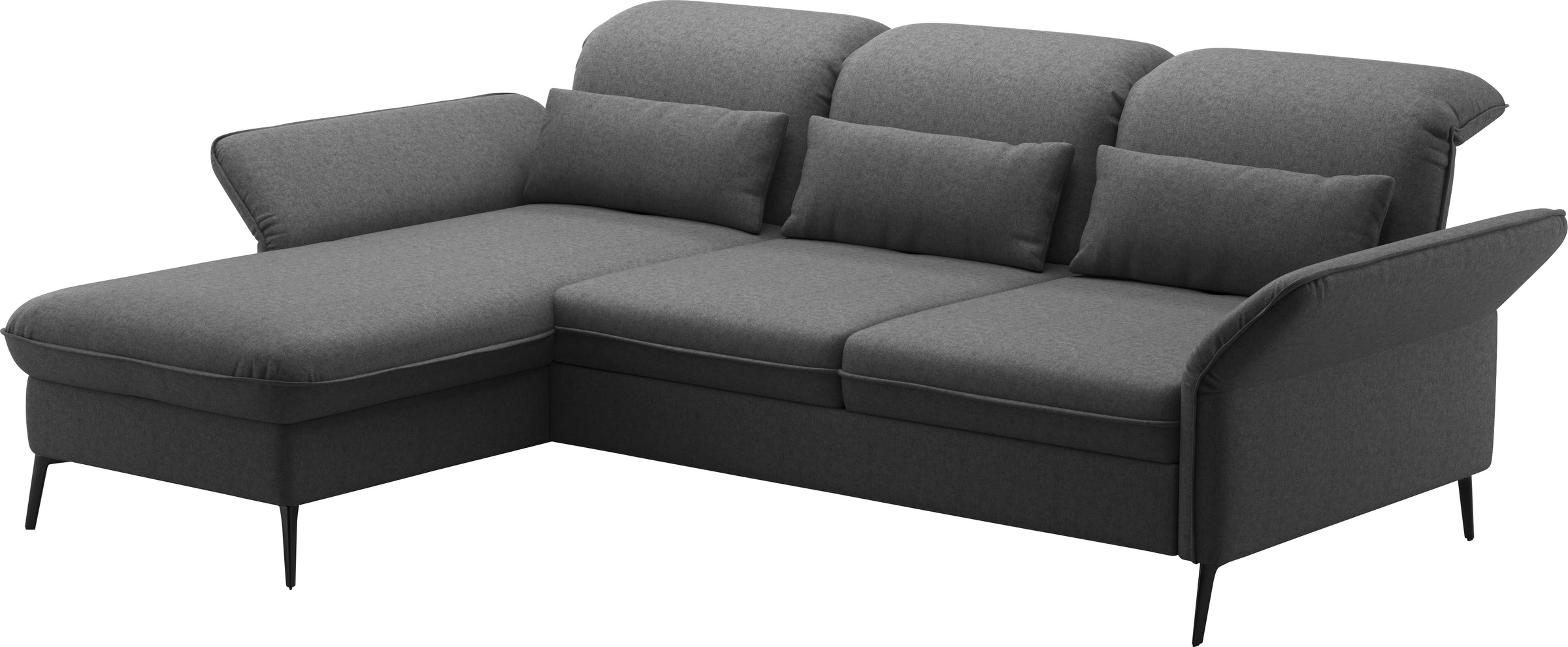 sit&more Ecksofa »Emely«, mit Sitztiefenverstellung optional mit Bettfunktion und Bettkasten