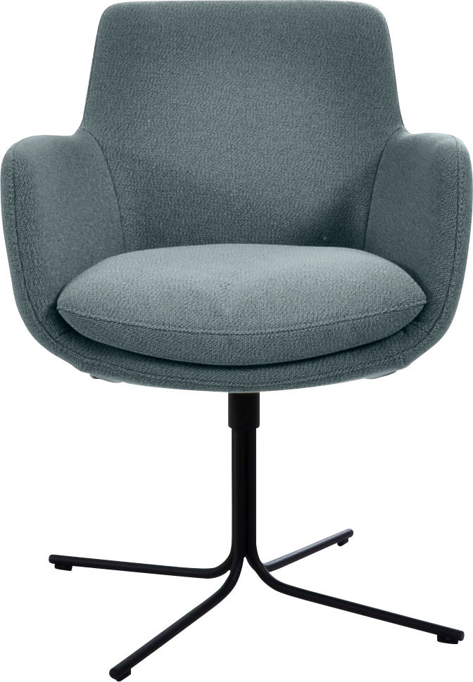 K+W Komfort & Wohnen Drehstuhl »Pego« () filigranem 4-Fuß-Gestell in schwar günstig online kaufen