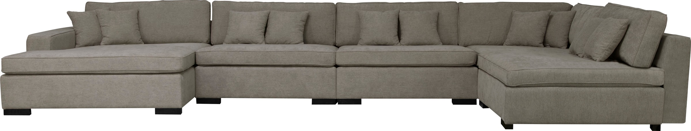 Home affaire Wohnlandschaft »Skara XXL U-Form«, Lounge-Sofa XXL mit Federke günstig online kaufen