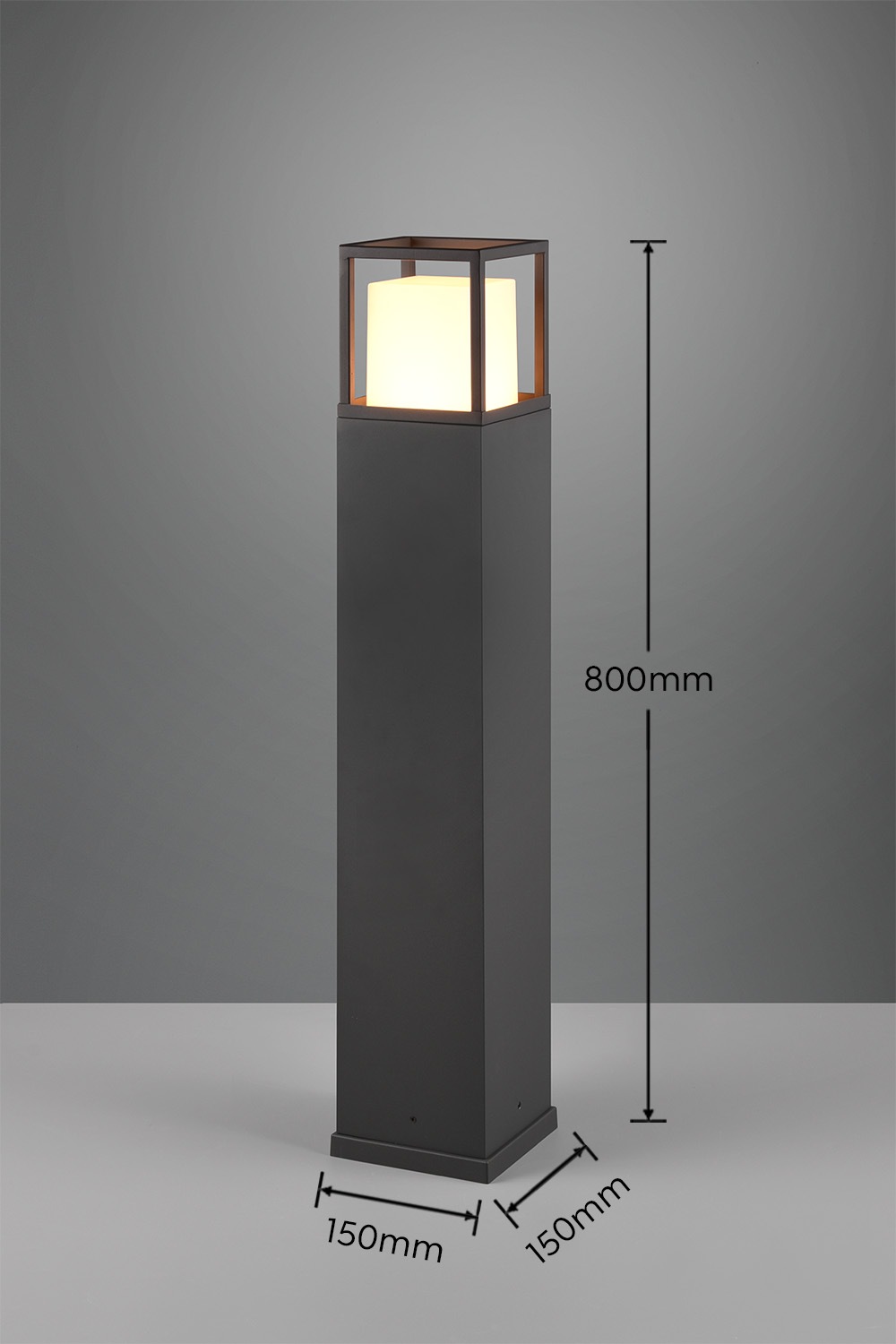 TRIO Leuchten LED Außen-Stehlampe »WITHAM, Outdoor Garten Stehleuchte Höhe 80cm, 14,5W LED, 1450 Lumen«, 1 flammig, Leuchtmittel LED-Board | LED fest integriert, Lichtfarbe einstellbar warmweiß bis kaltweiß 2300/3000/4000K, IP54