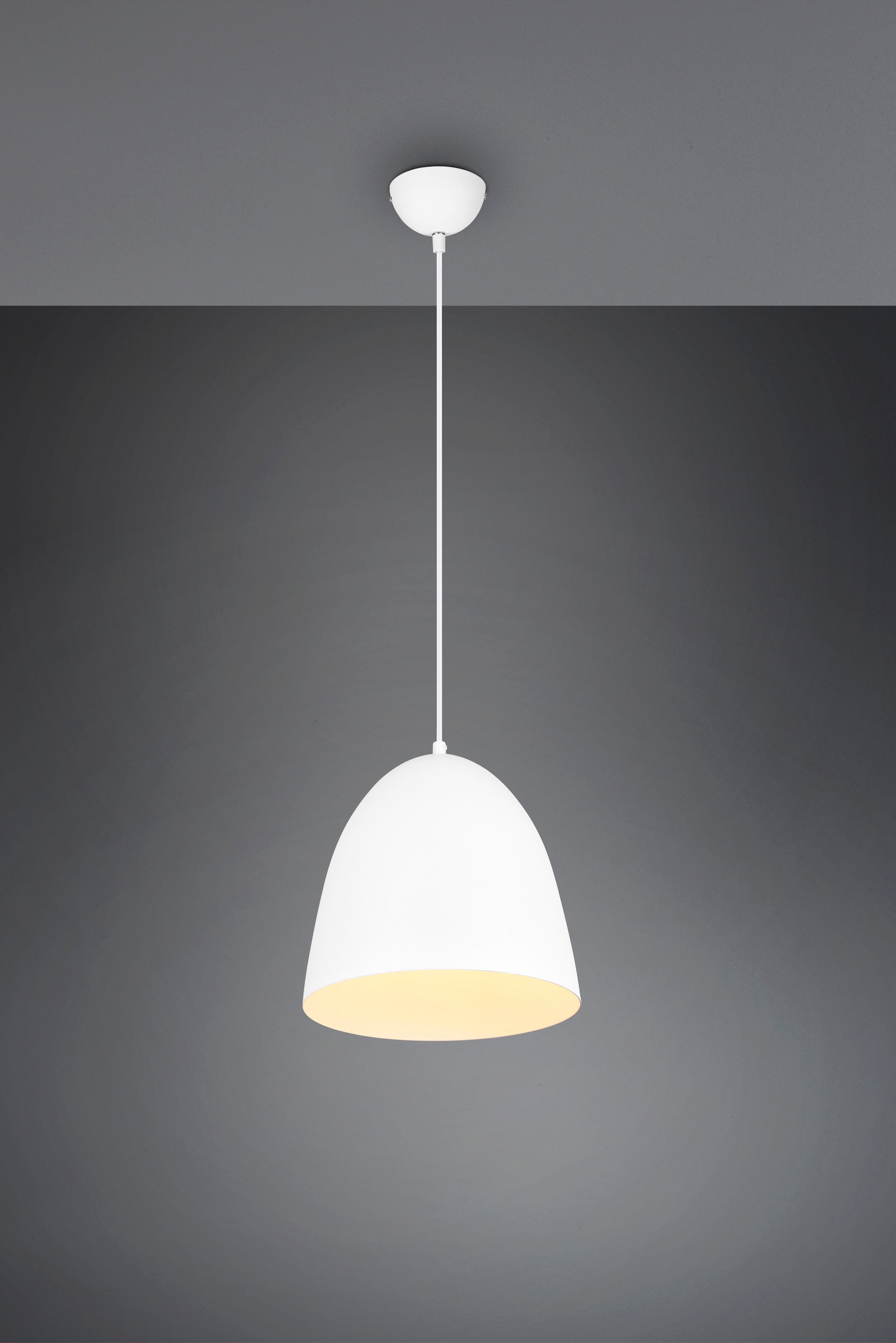 REALITY Leuchten Pendelleuchte »Tilda«, 1 flammig, Leuchtmittel E27 | ohne Leuchtmittel, elegante Hängelampe, max 150cm höhenverstellbar, exkl 1xE27 max 40W