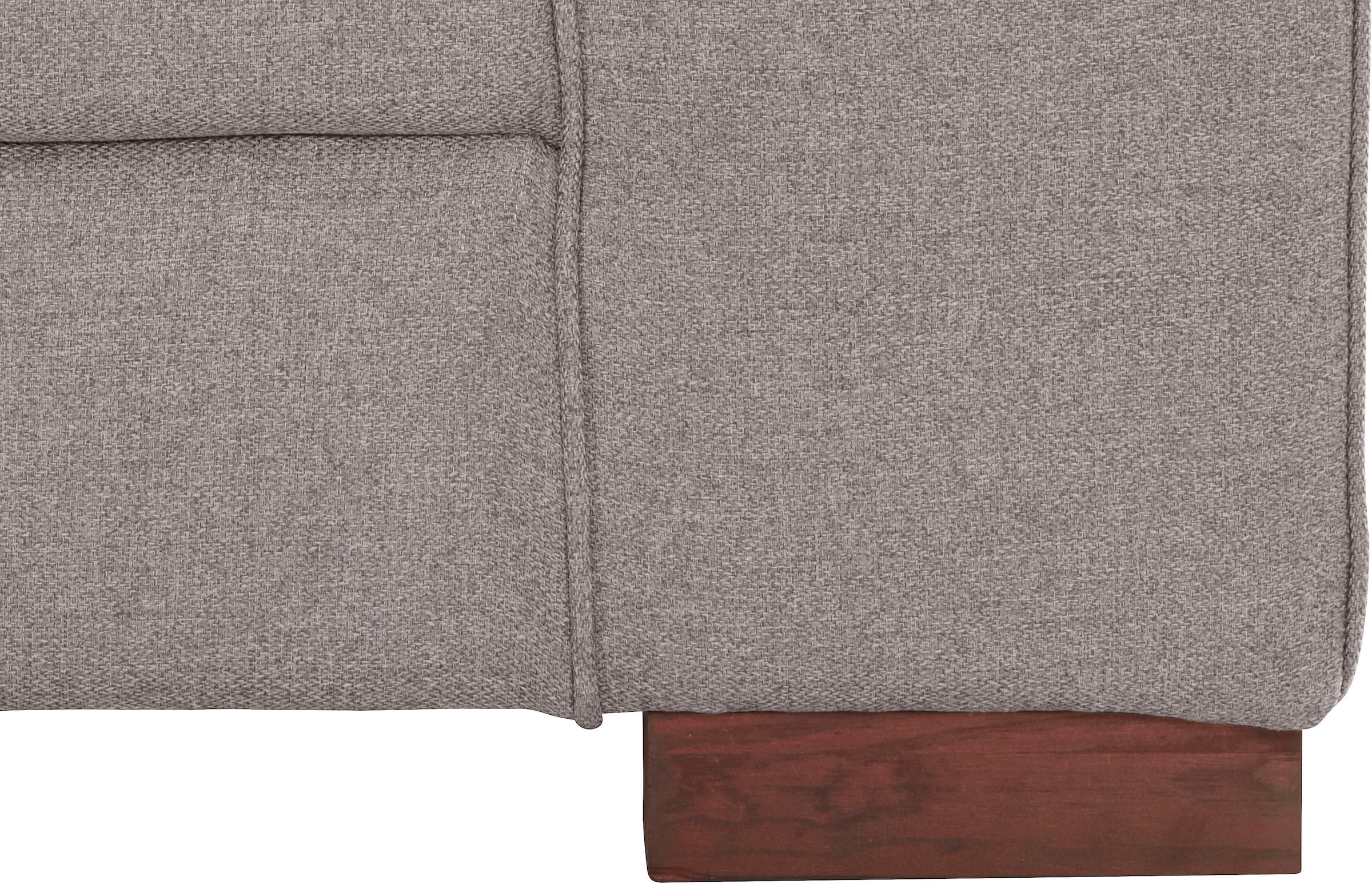 Home affaire Ecksofa »Broughton L-Form«, weicher Sitzkomfort, incl. 4 Zierkissen, Keder