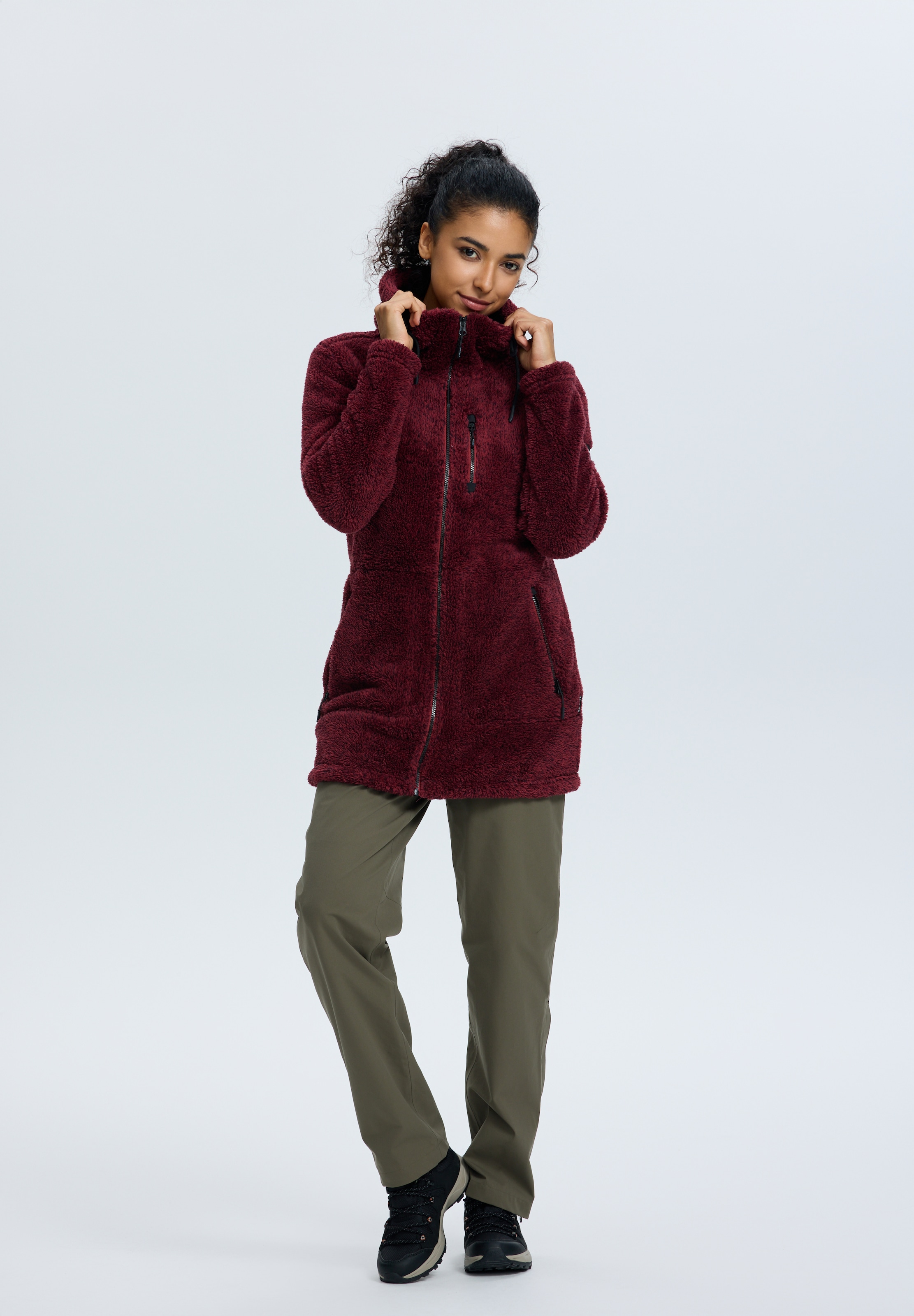 Icepeak Fleecejacke »ICEPEAK CHELLES« mit verstellbarer Kapuze, schnell trocknendes Material