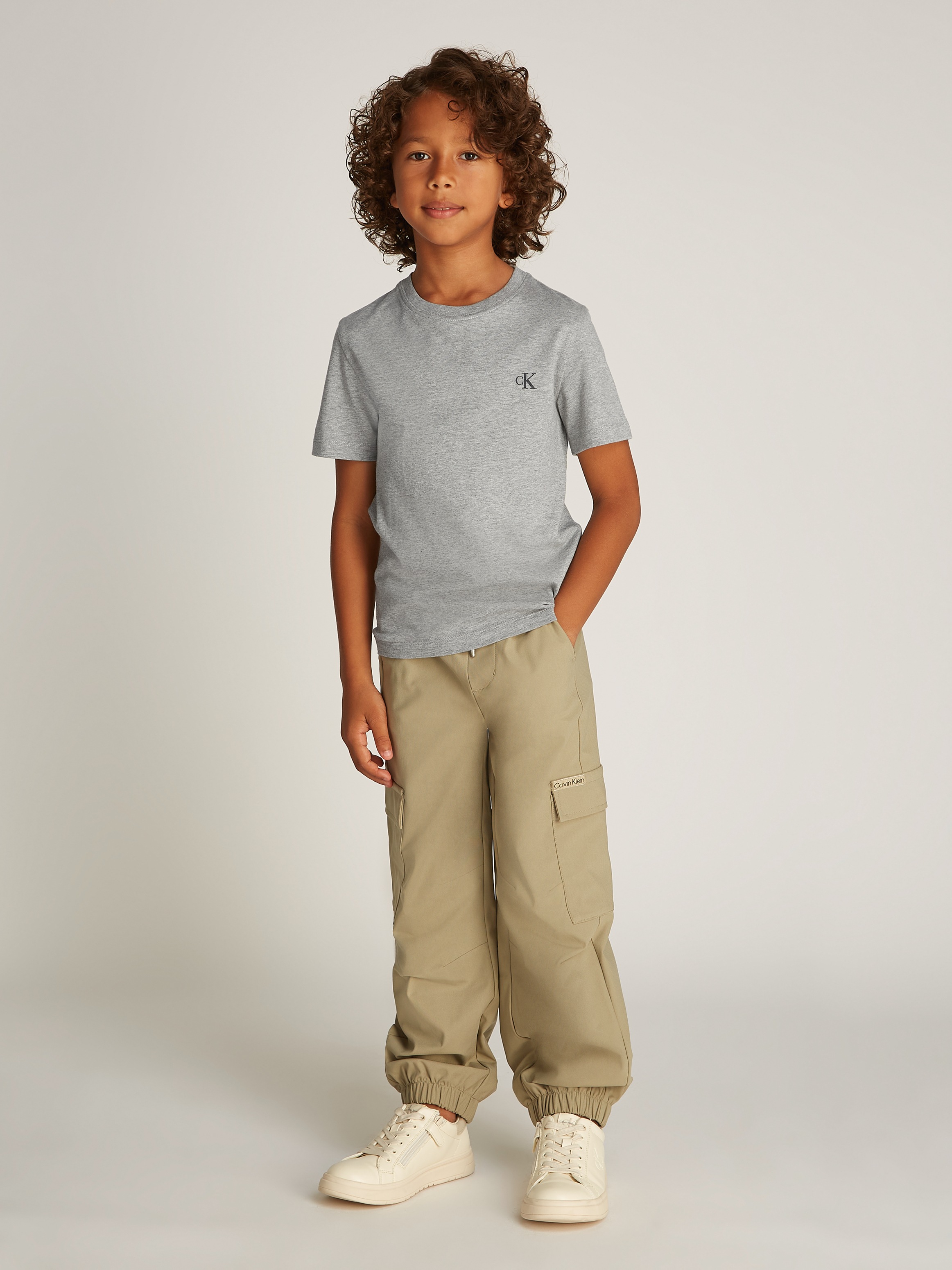 Calvin Klein Jeans T-Shirt »2-PACK MONOGRAM TOP«, (2 tlg.), für Kinder bis 16 Jahre mit Logoprägung