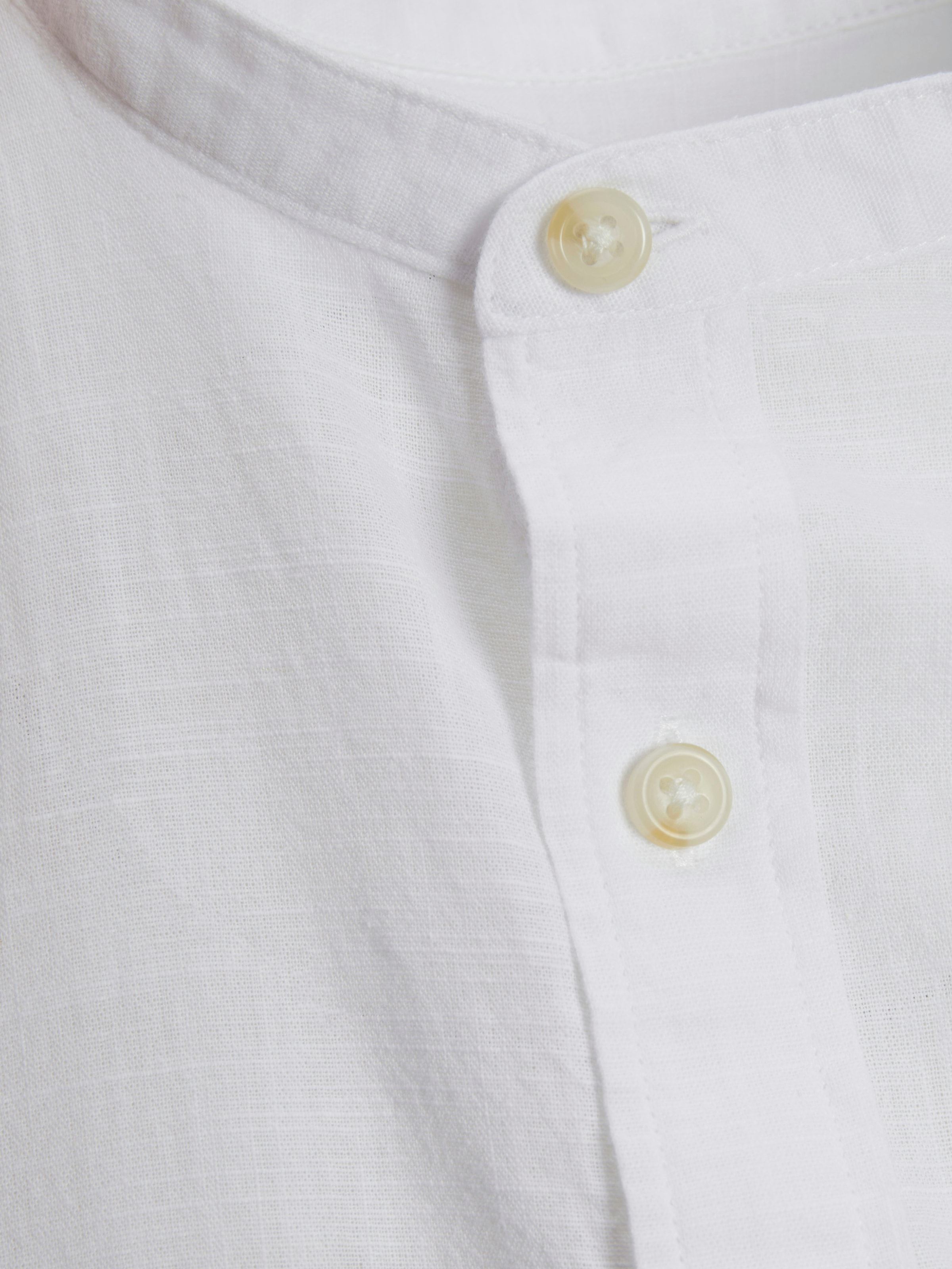 Jack & Jones Langarmhemd »JJESUMMER BAND SHIRT LS SN«, mit Bandkragen