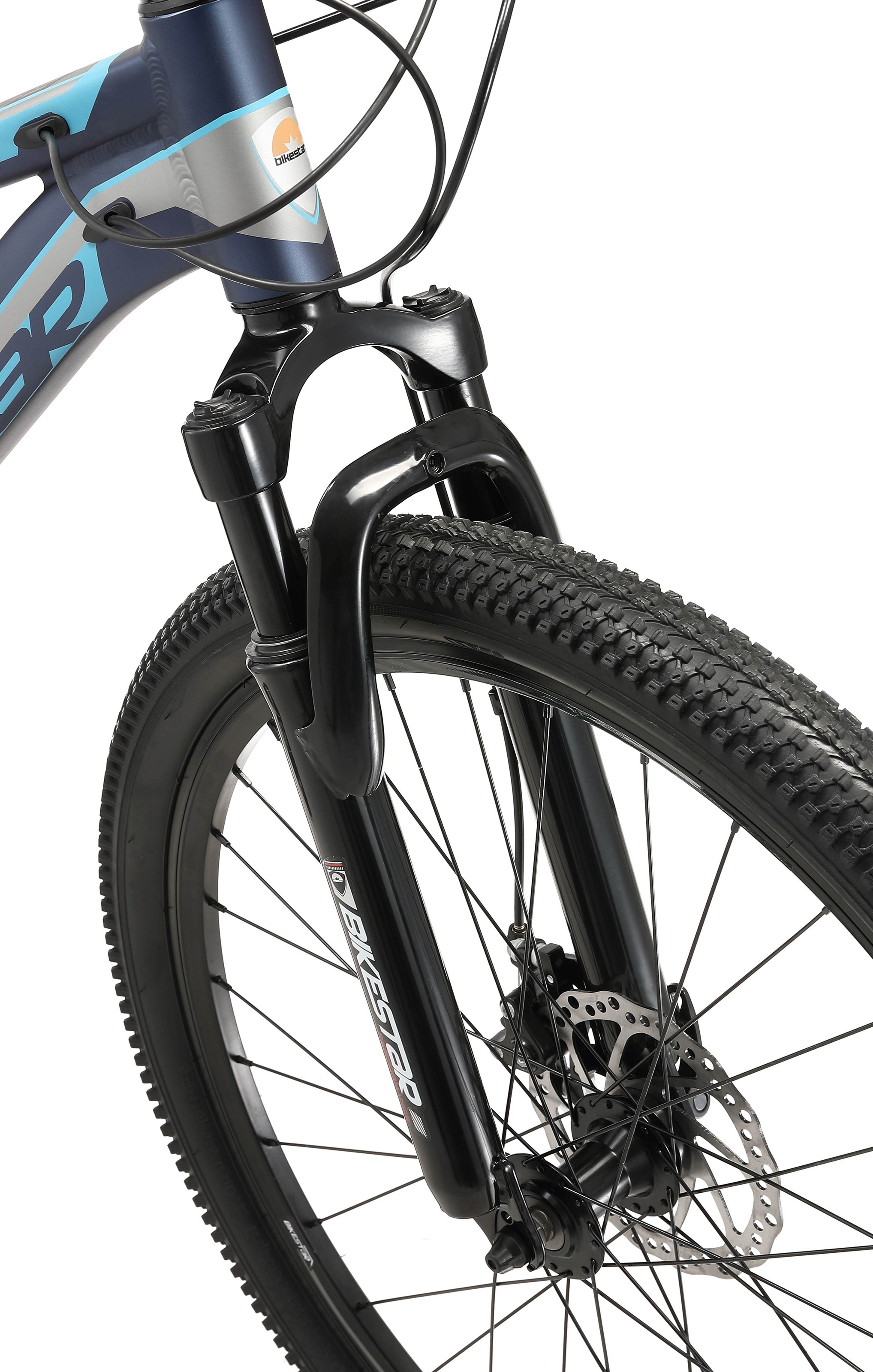 Bikestar Mountainbike, 21 Gang, Shimano, RD-TY300 Schaltwerk, Kettenschaltung, für Damen und Herren, Kettenschaltung
