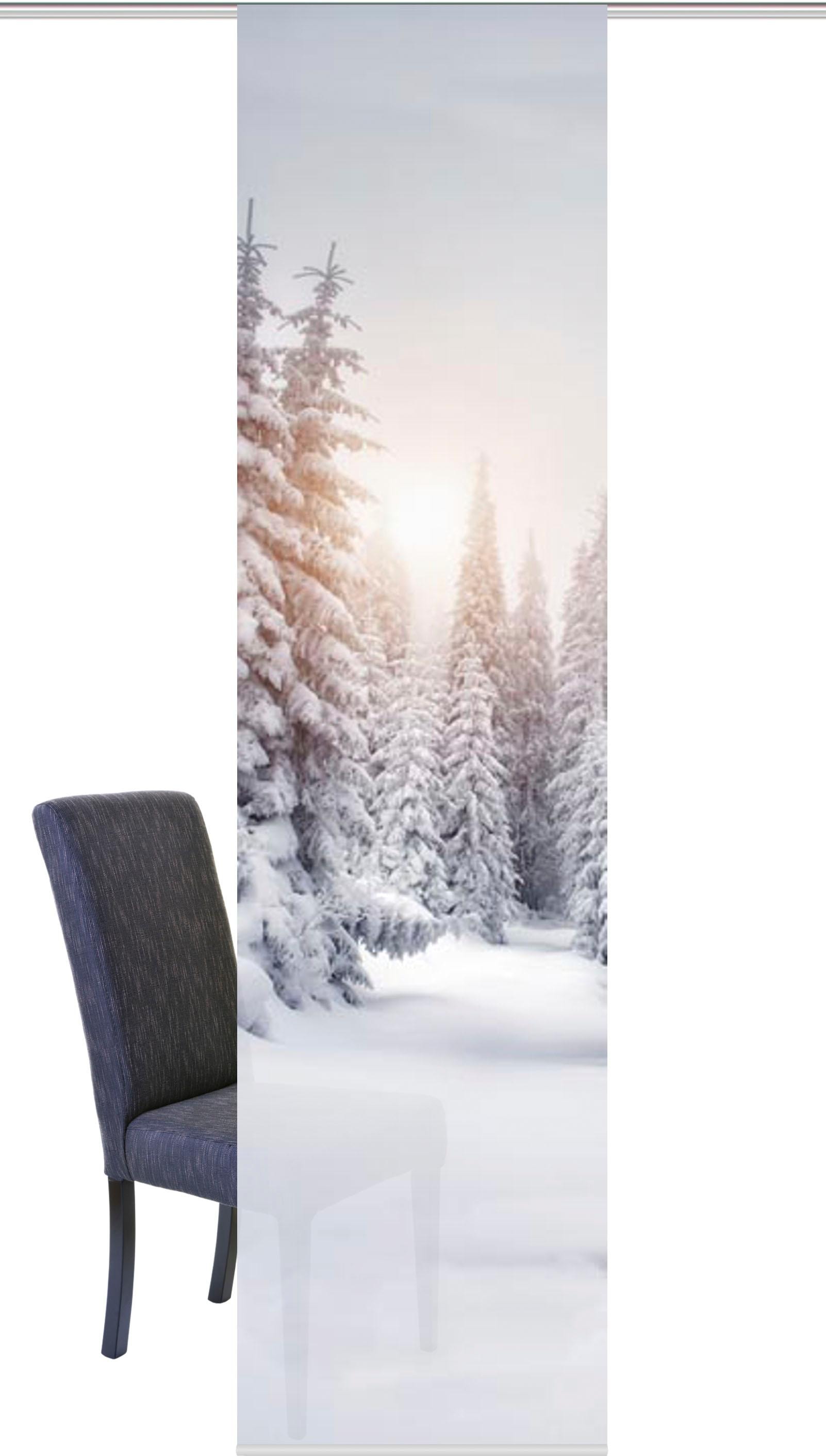 HOME WOHNIDEEN Schiebegardine »WINTERSONNE« Paneelwagen 1 Stk. tlg. HxB: 24 günstig online kaufen