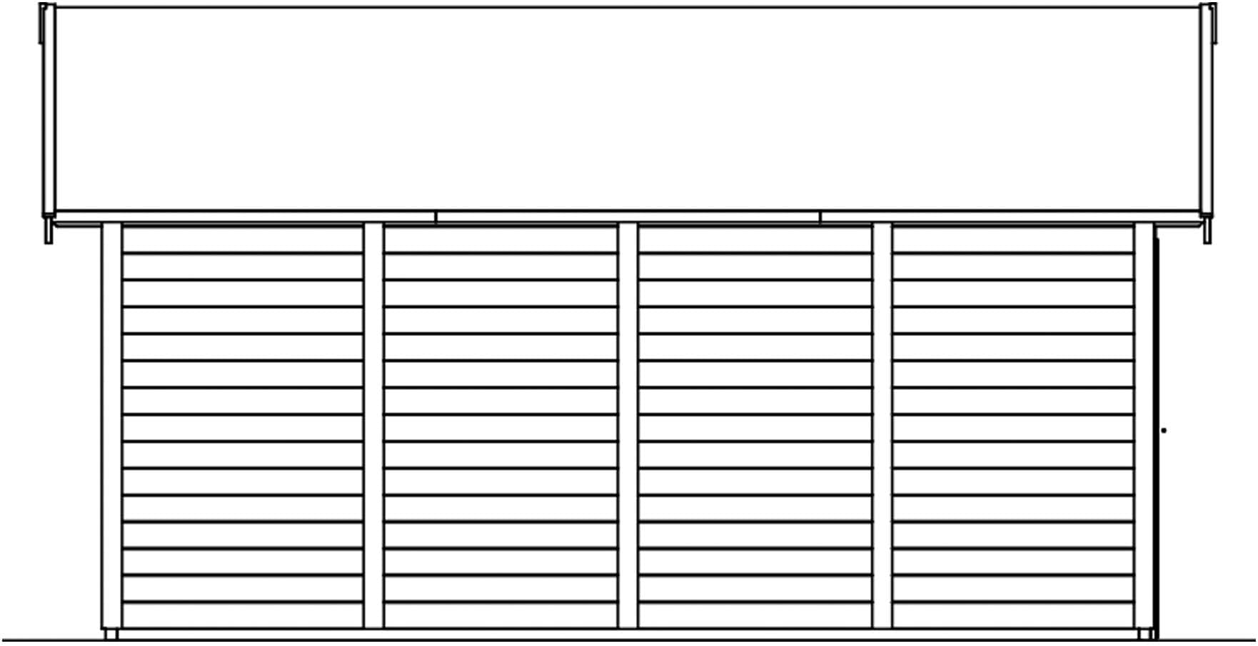 Skanholz Garage »Varberg 3«, 570 x 525 cm