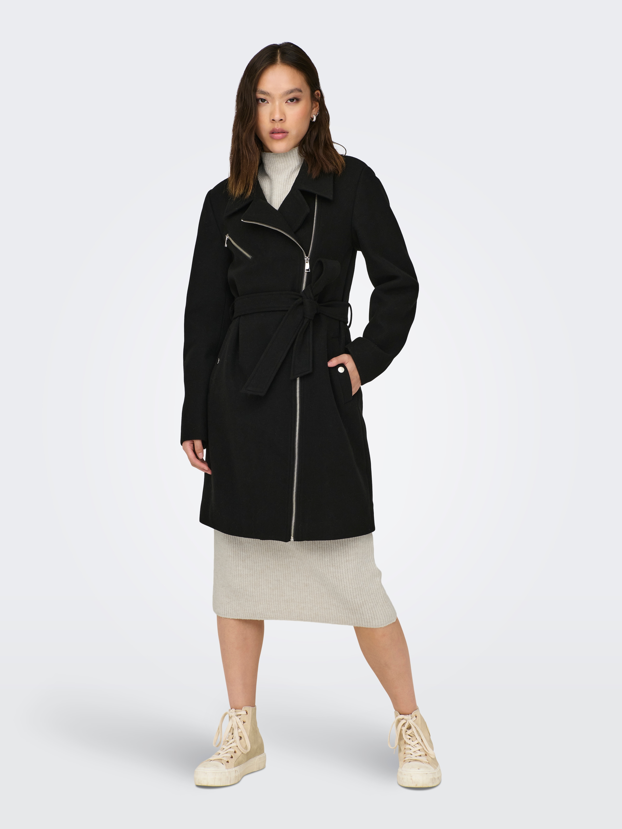 ONLY Kurzmantel »ONLEMILY ZIP BIKER COAT OTW«