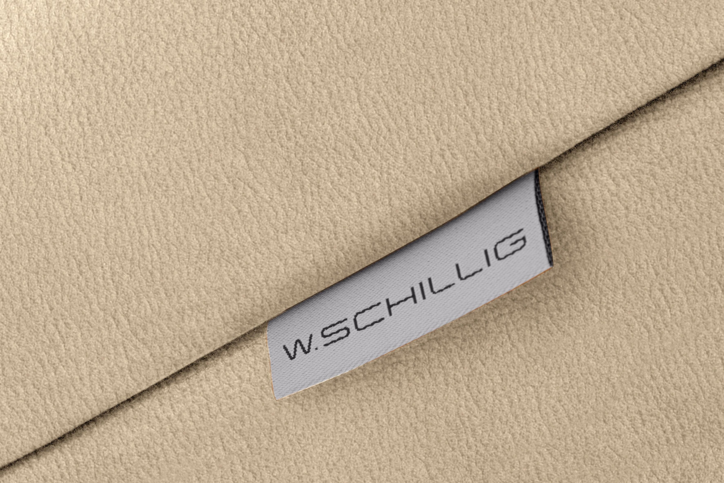 W.SCHILLIG 2,5-Sitzer »finn« German Design Award 2016, Fußgestell Nussbaum natur, Breite 230 cm