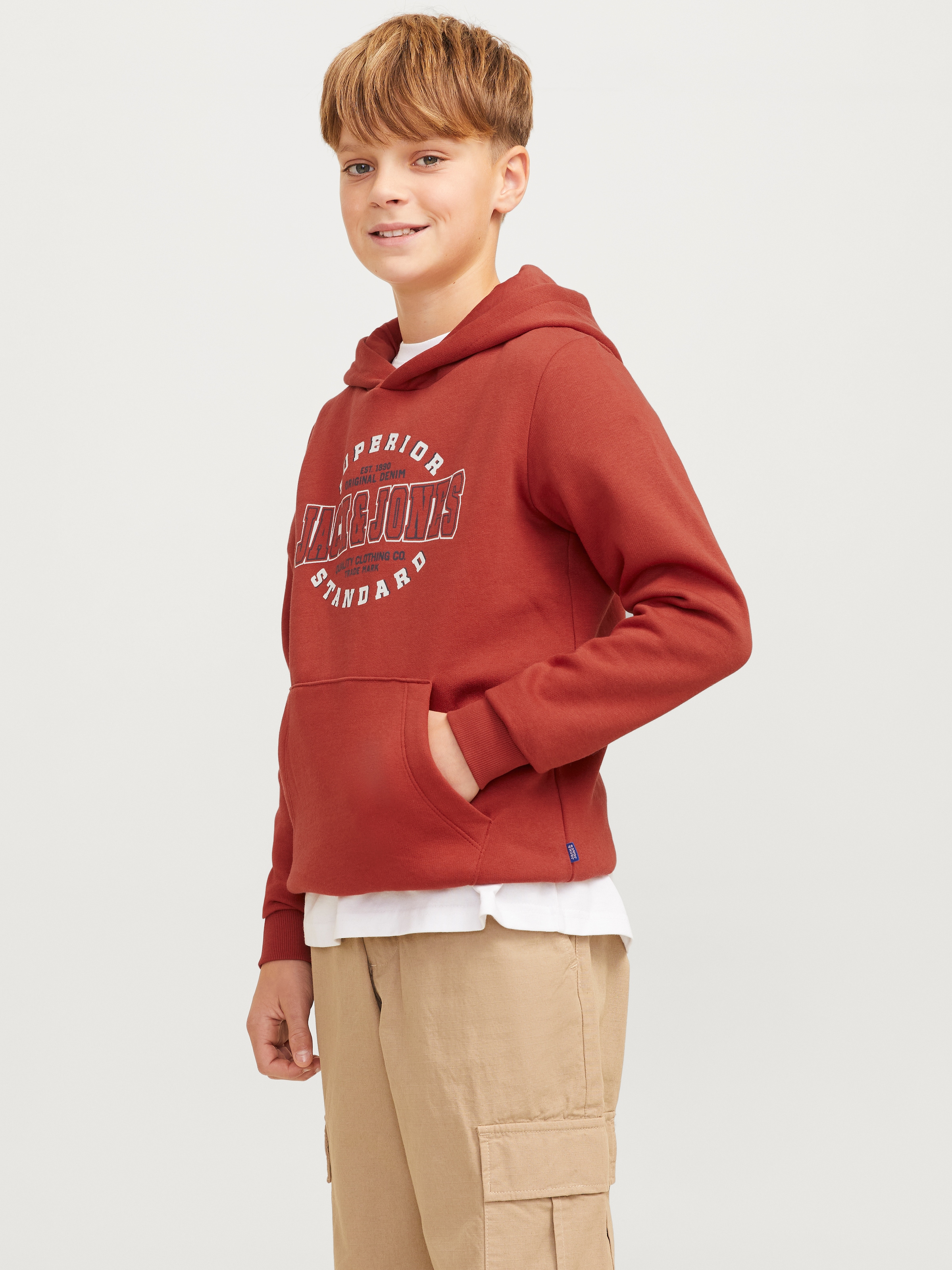 Jack & Jones Junior Kapuzensweatshirt »JJELOGO SWEAT HOOD 2 COL 24/25 NOOS JNR«