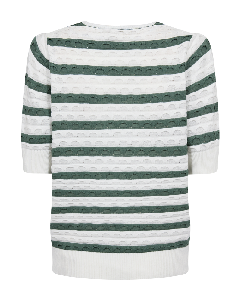 FREEQUENT Strickpullover »FQDODO-PULLOVER« bequeme Passform, gestreifte Optik