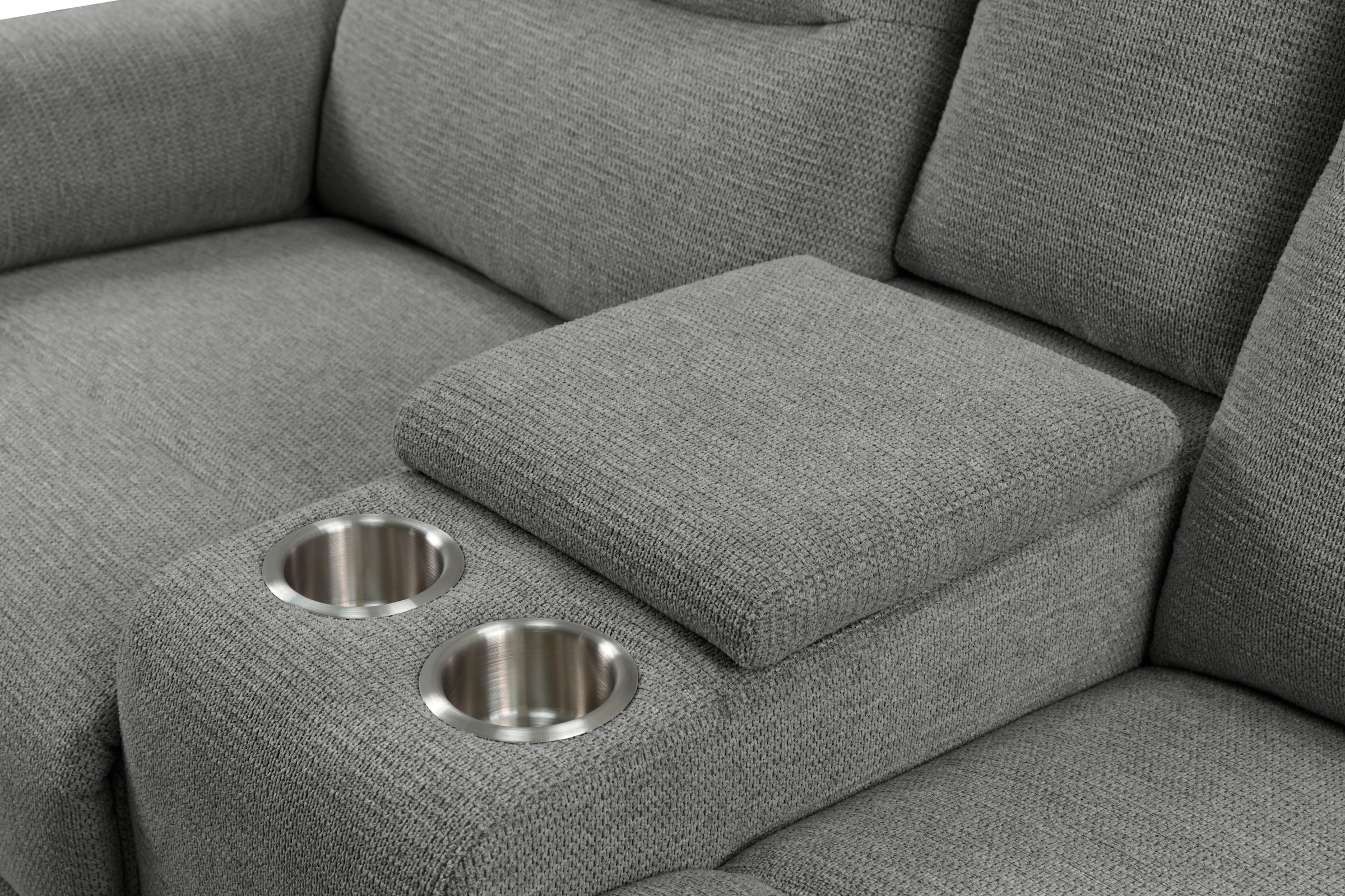 Home affaire 2-Sitzer »ODILON, 2er-Kinosofa, TV-Sessel, Mulitmedia-Sofa, Struktur, USB A/C,«, Relaxfunktion manuell u. elektrisch, Getränkehalter, Staufach