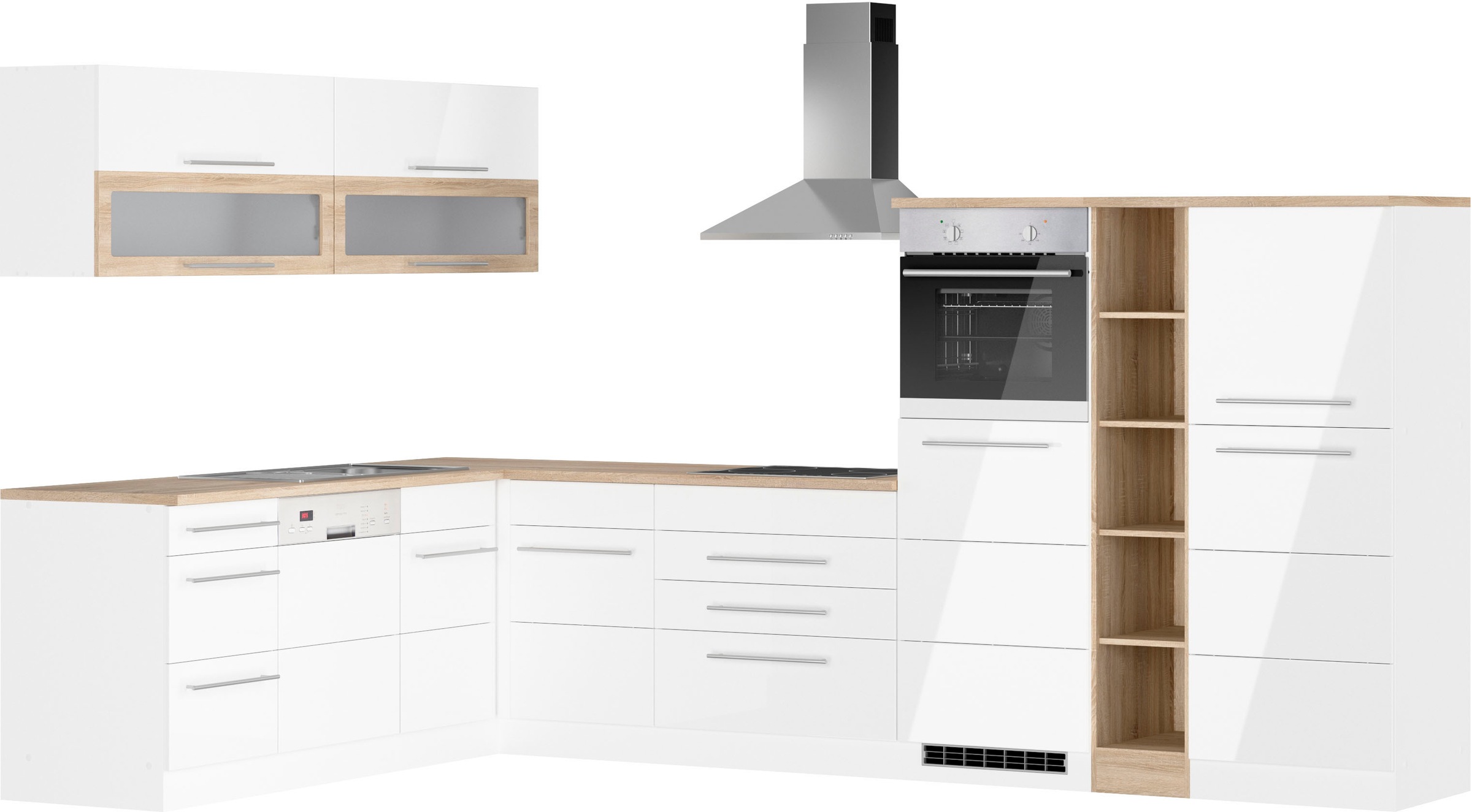 KOCHSTATION Winkelküche "KS-Wien" Stellbreite 220 x 340 cm, wahlweise mit E günstig online kaufen