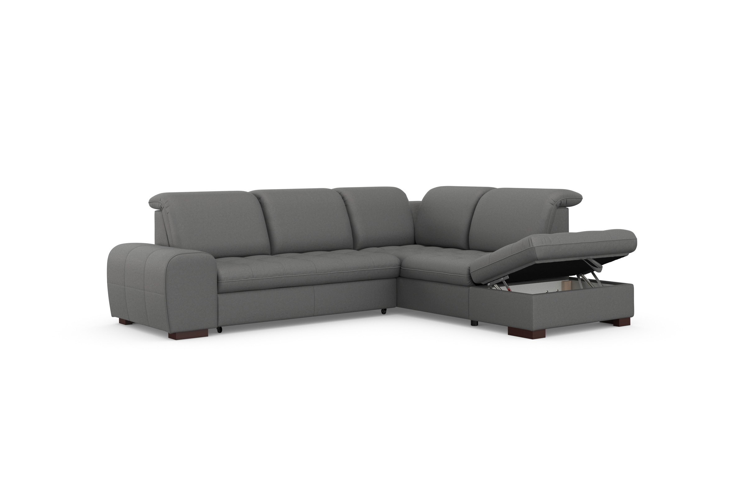sit&more Ecksofa »Luxor L-Form«, wahlweise mit Bettfunktion, Stauraum und Kopfteilverstellung