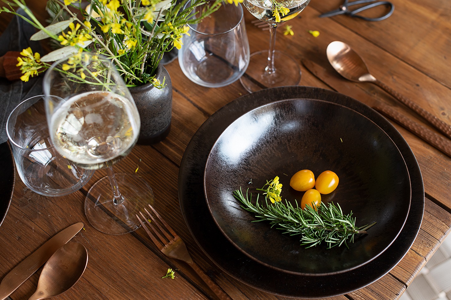 MÄSER Platzteller »Platzteller-Set Metallic Bronze, aus Keramik« günstig online kaufen