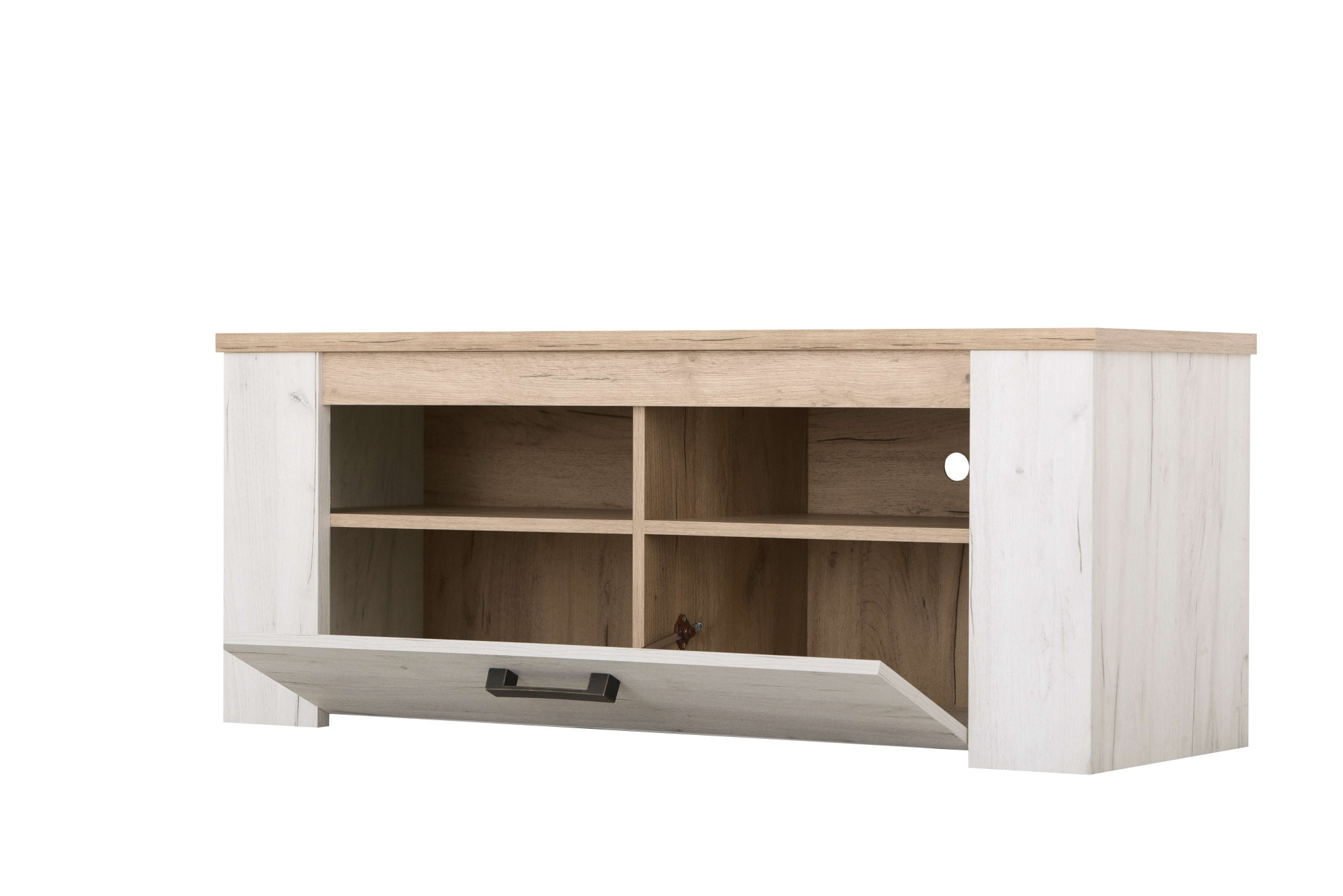 Home affaire Lowboard »Kent TV-Sideoard 120 cm, mit zwei geschlossenen Fächern«, TV-Kommode mit viel Platz, für moderne Fernseher in jedem Wohnzimmer