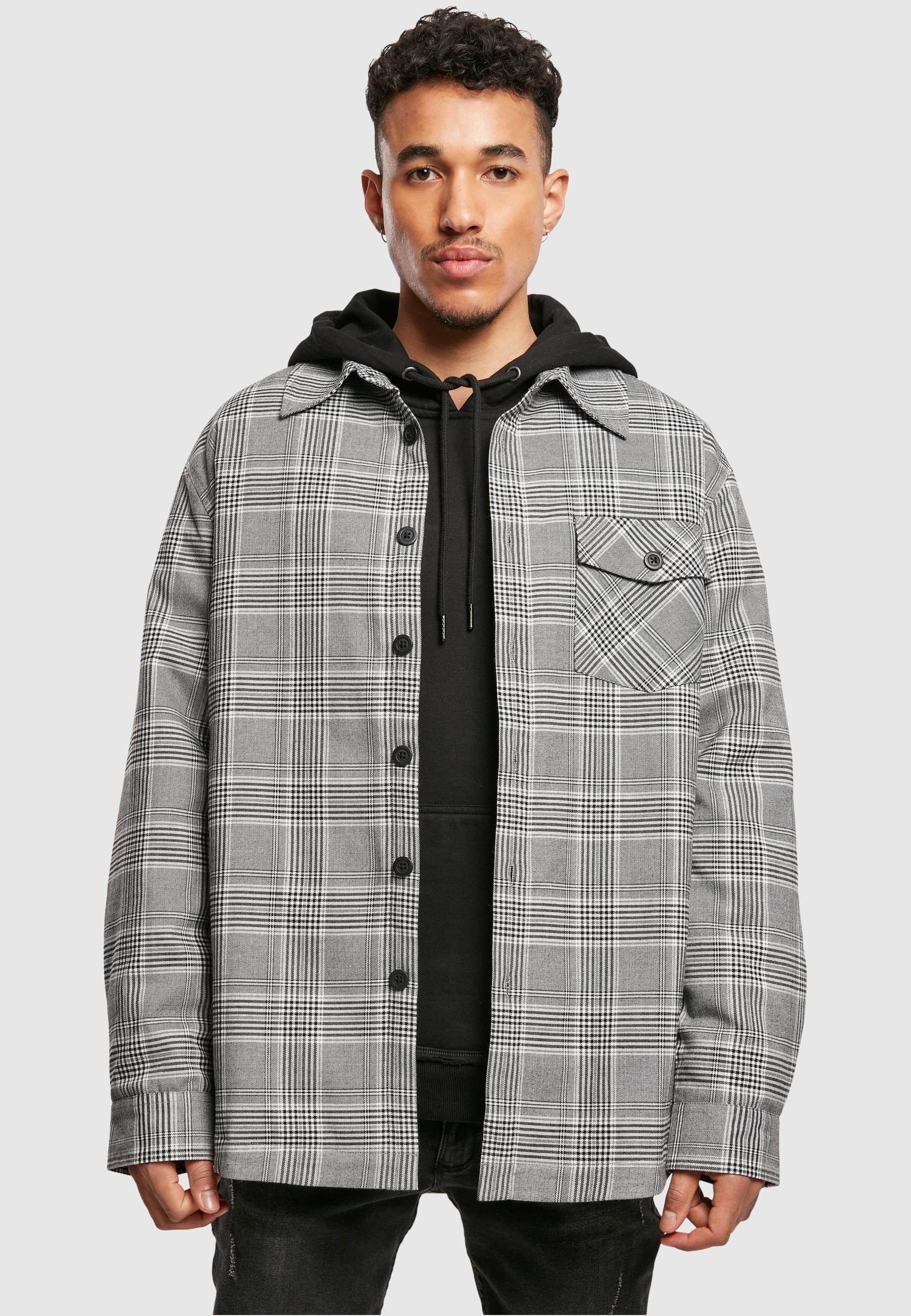 CAYLER & SONS Winterjacke »Cayler & Sons Herren Plaid Out Quilted Shirt Jacket« 1 Stk. tlg. ohne Kapuze