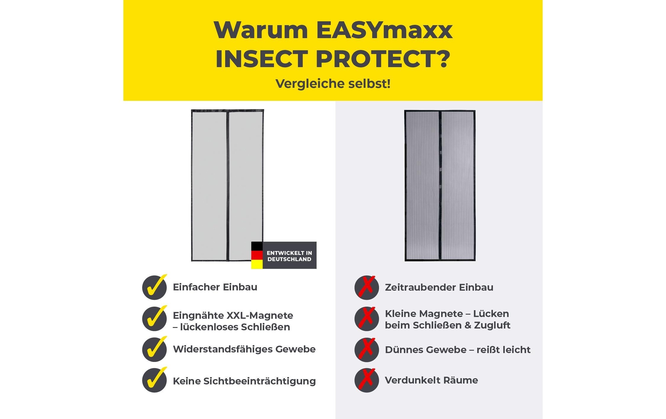 EASYmaxx Insektenschutz-Vorhang »Strong Click, 100 x 210 cm« 1 Stk. tlg.