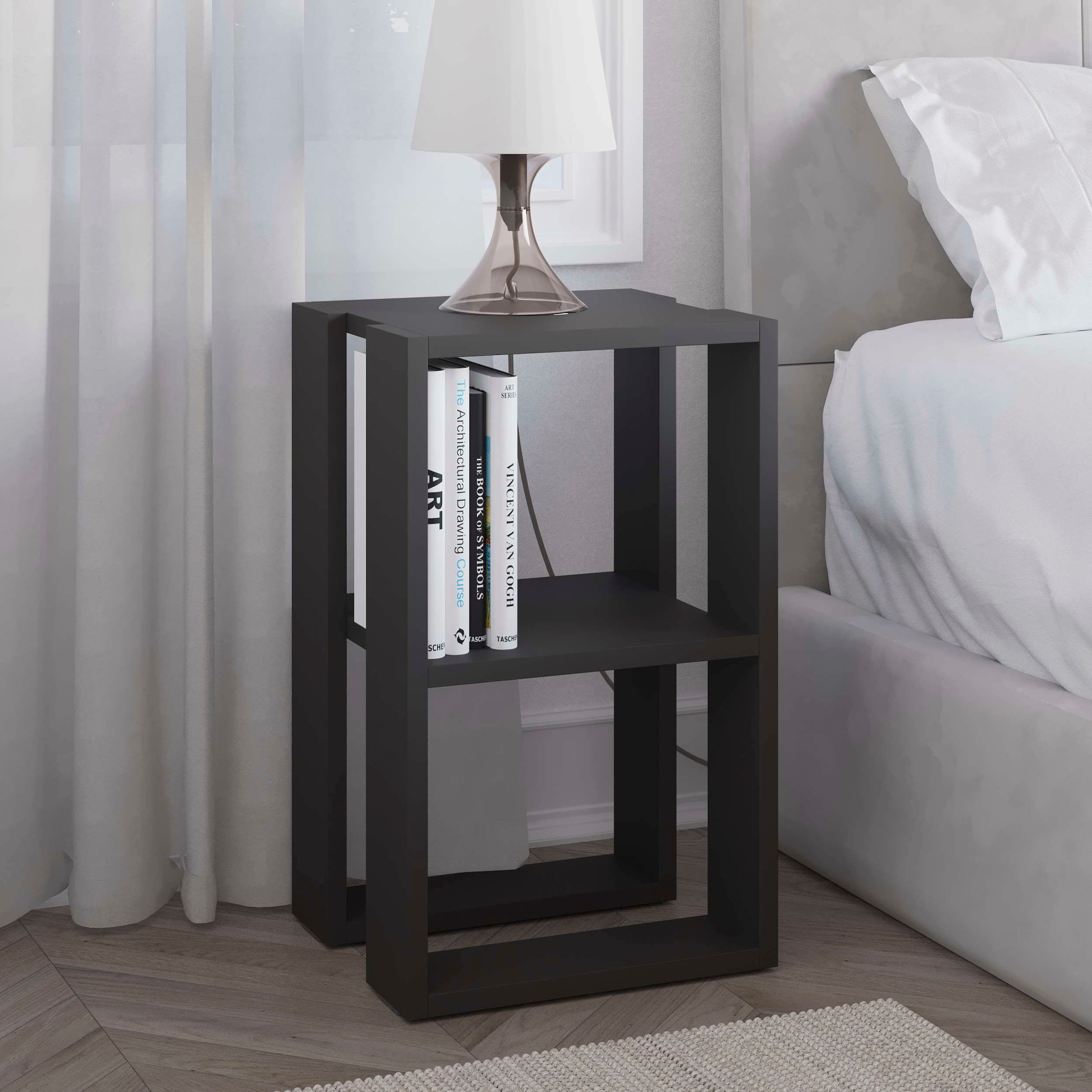 Decortie Nachttisch »LONIE NACHTTISCH«, (Packung, 1 St.), Leichte Montage, Lagerung, Platzsparend