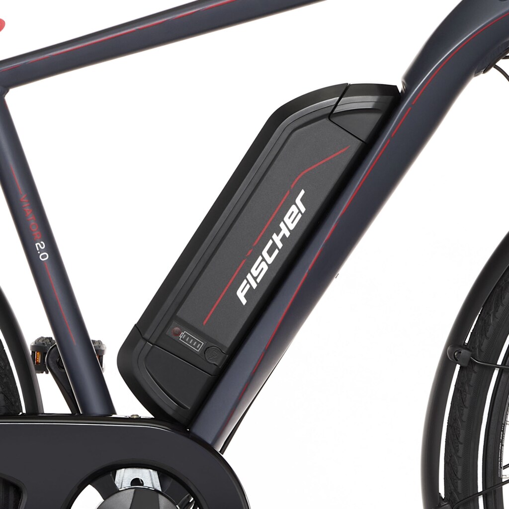 FISCHER Fahrrad E-Bike »VIATOR 2.0 557 50«, 8 Gang, Shimano, Acera Kettenschaltung, (mit Akku-Ladegerät-mit Werkzeug)