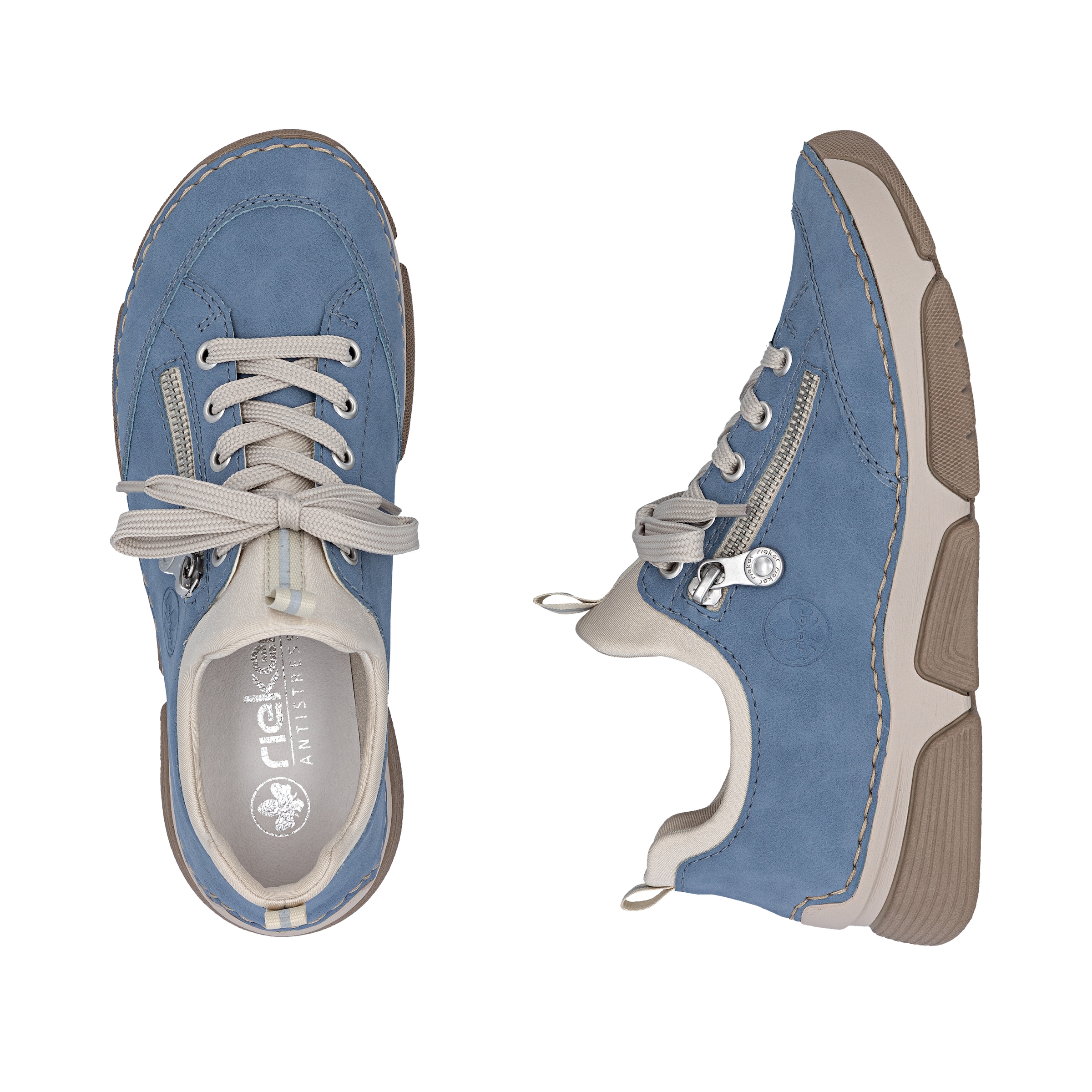 Rieker Slip-On Sneaker  Schlupfschuh, Halbschuh, Freizeitschuh mit weicher Innensohle