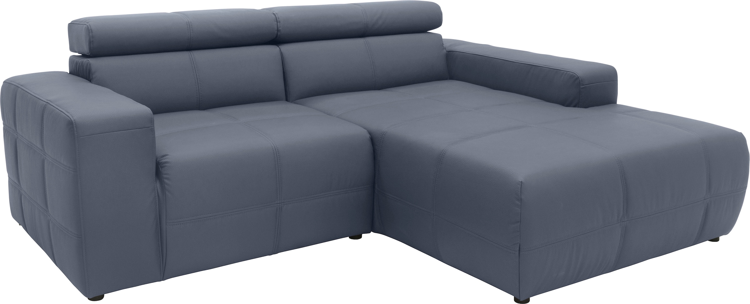 DOMO collection Ecksofa »Brandon kleine Ausführung B/T/H: 214/100/80 cm«, Mit Kopfteilverstellung, auch in Leder und Cord, L-Form