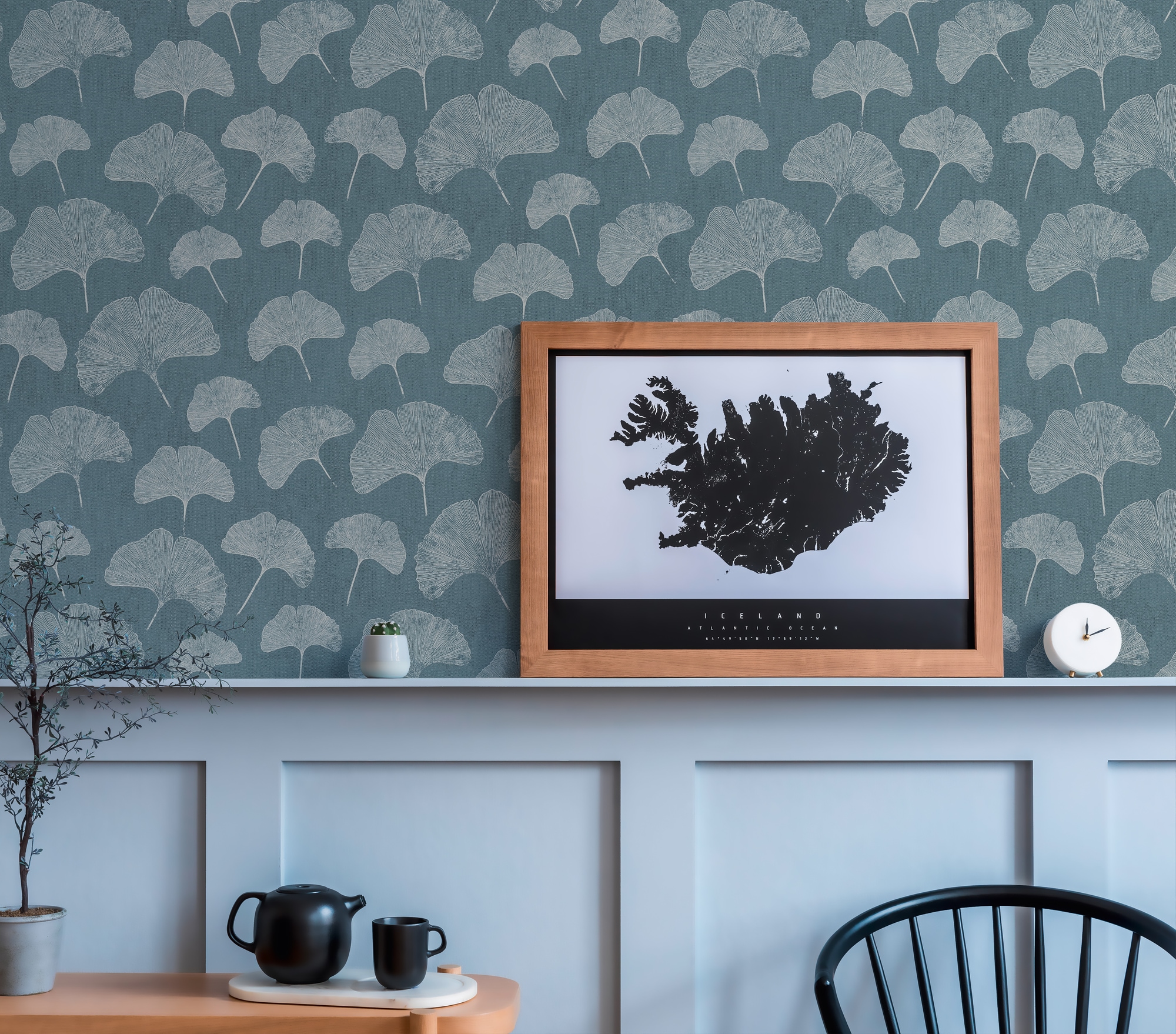 A.S. Création Vliestapete »Ginko Blatt Tapete«, matt-gemustert-neutral, Tapete Floral Blättertapete Tapeten Wohnzimmer Schlafzimmer Küche Flur