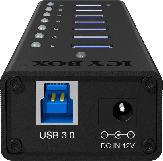 ICY BOX Computer-Adapter »ICY 7-Port USB 3.0 Hub mit USB Ladeport«