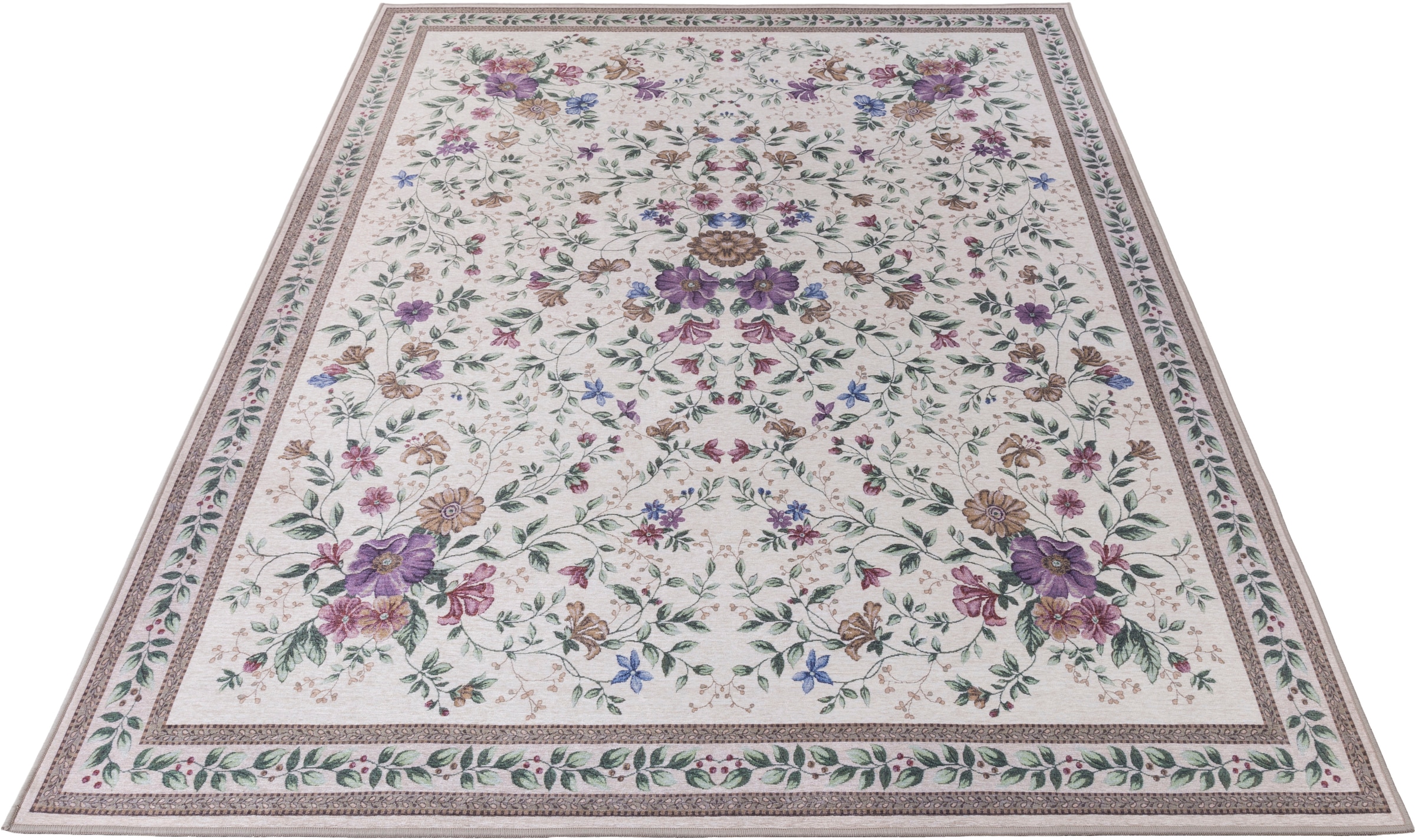 Gino Falcone Orientteppich »Viola GF045«, rechteckig, 3 mm Höhe, in Pastell günstig online kaufen