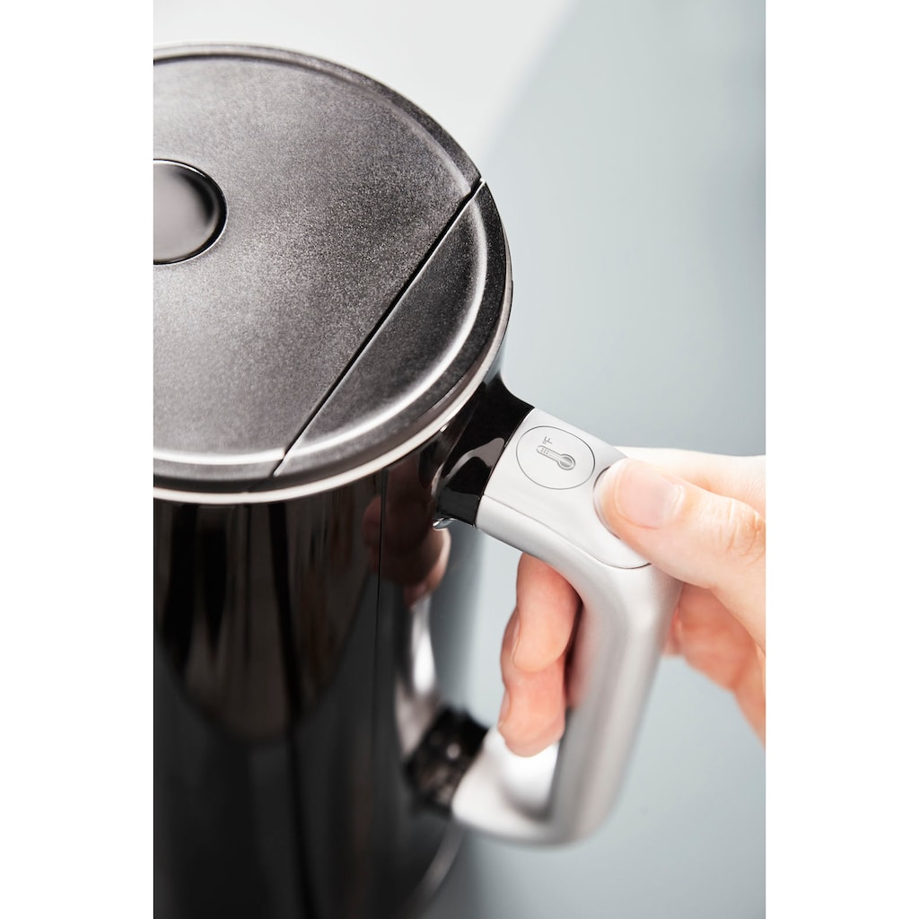 Krups Wasserkocher »BW8018 Smart'n Light«, 1,7 l, 1800 W, mit Digitalanzeige, 5 Temperaturstufen, One-Touch-Bedienung, 360°-Sockel, automatische Abschaltung