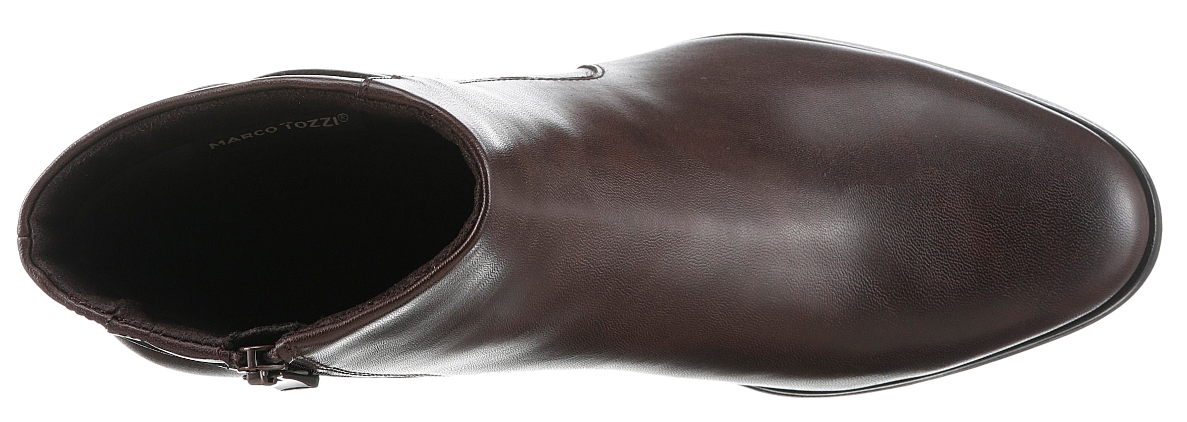 MARCO TOZZI Stiefelette, Blockabsatz, Businessschuh, Ankleboots mit Schmuck-Zierriegel