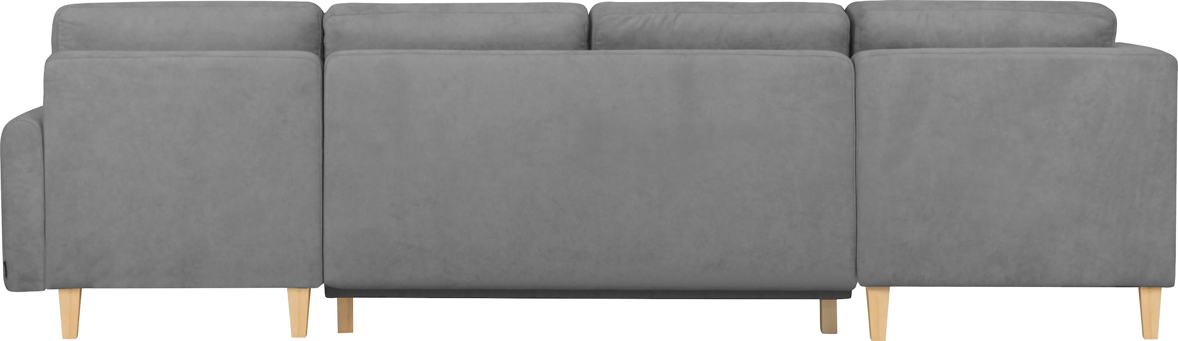 Home affaire Wohnlandschaft »TRIPLO U-Form wahlweise mit Schlaffunktion, B/T/H: 310/192/90 cm«, Schlafsofa, auch mit Bettkasten, Steppung im Rückenkissen