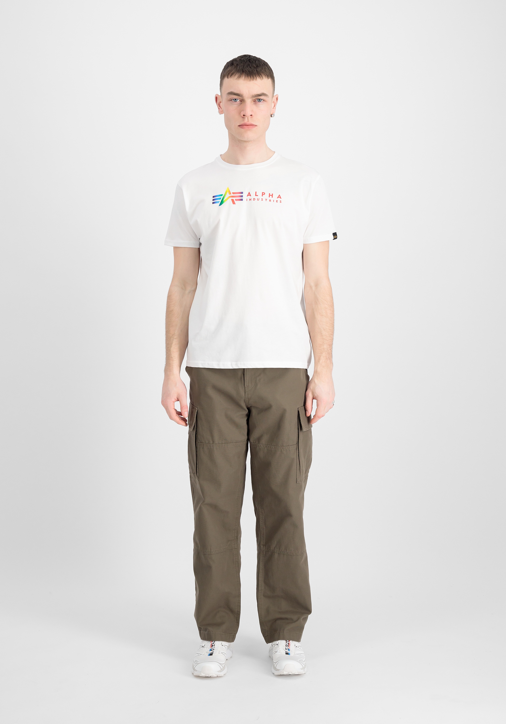 Alpha Industries T-Shirt »Alpha Industries Men - T-Shirts Alpha Label T-Shirt Metal«