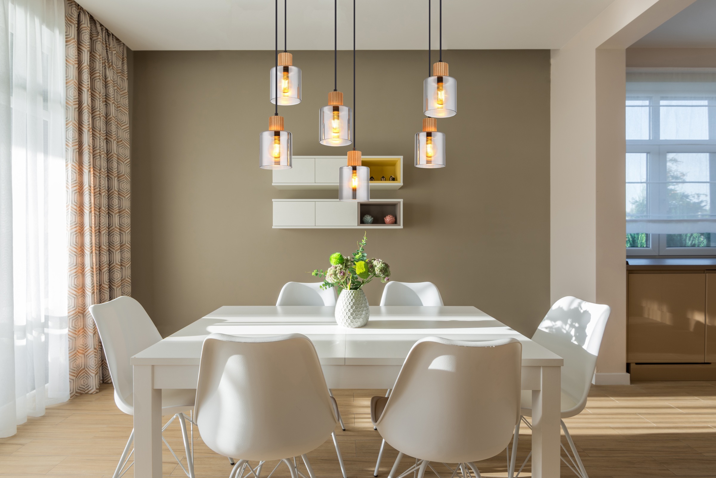 GLOBO LIGHTING Hängeleuchte »ALEIDIS« E27 1 Stk. Hängelampe Esszimmer-Leuch günstig online kaufen