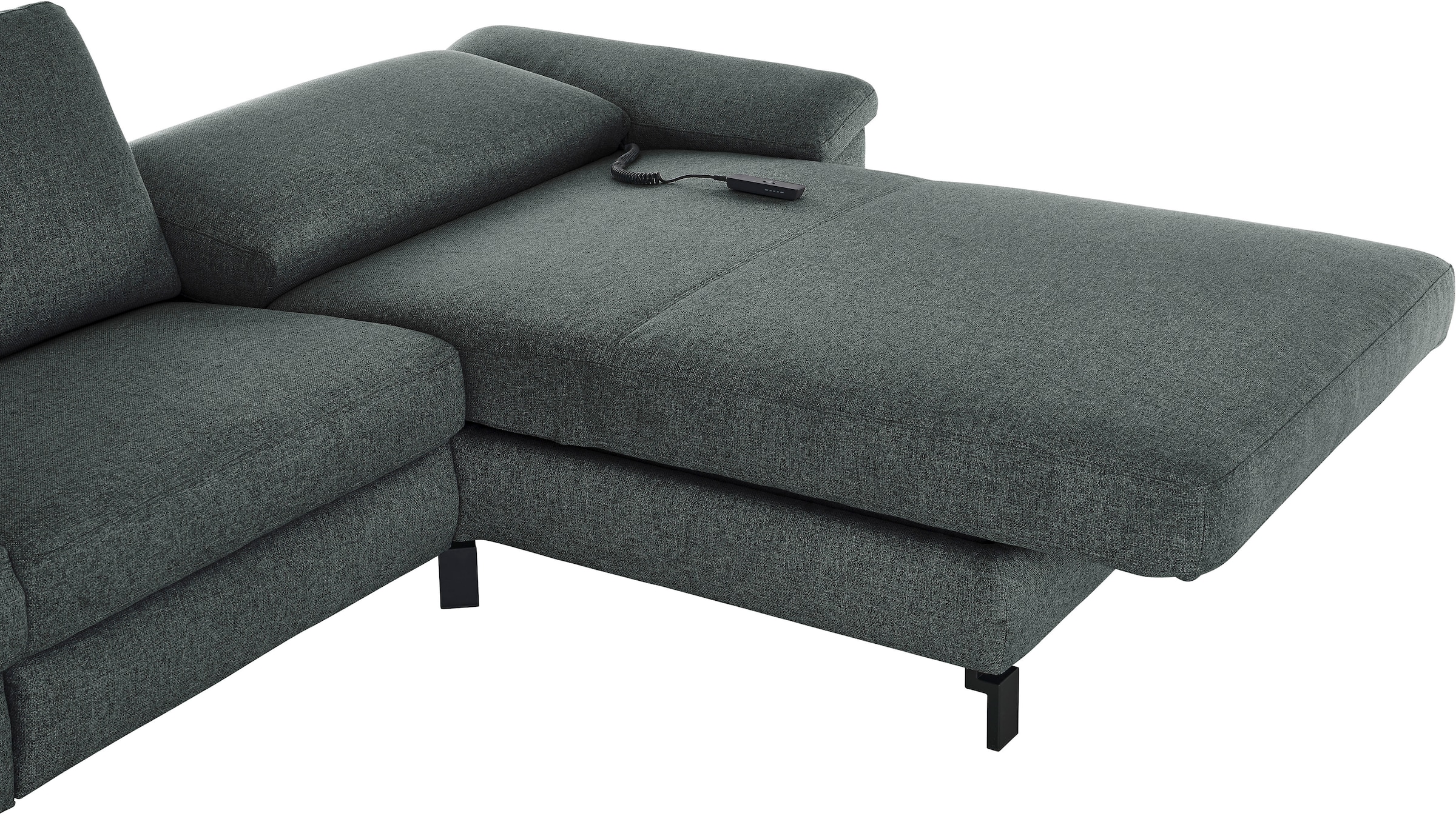 3C Candy Ecksofa »Mainau L-Form«, Relaxfunktion im 1,5-Sitzer, motorische Schlaffunktion in Longchair