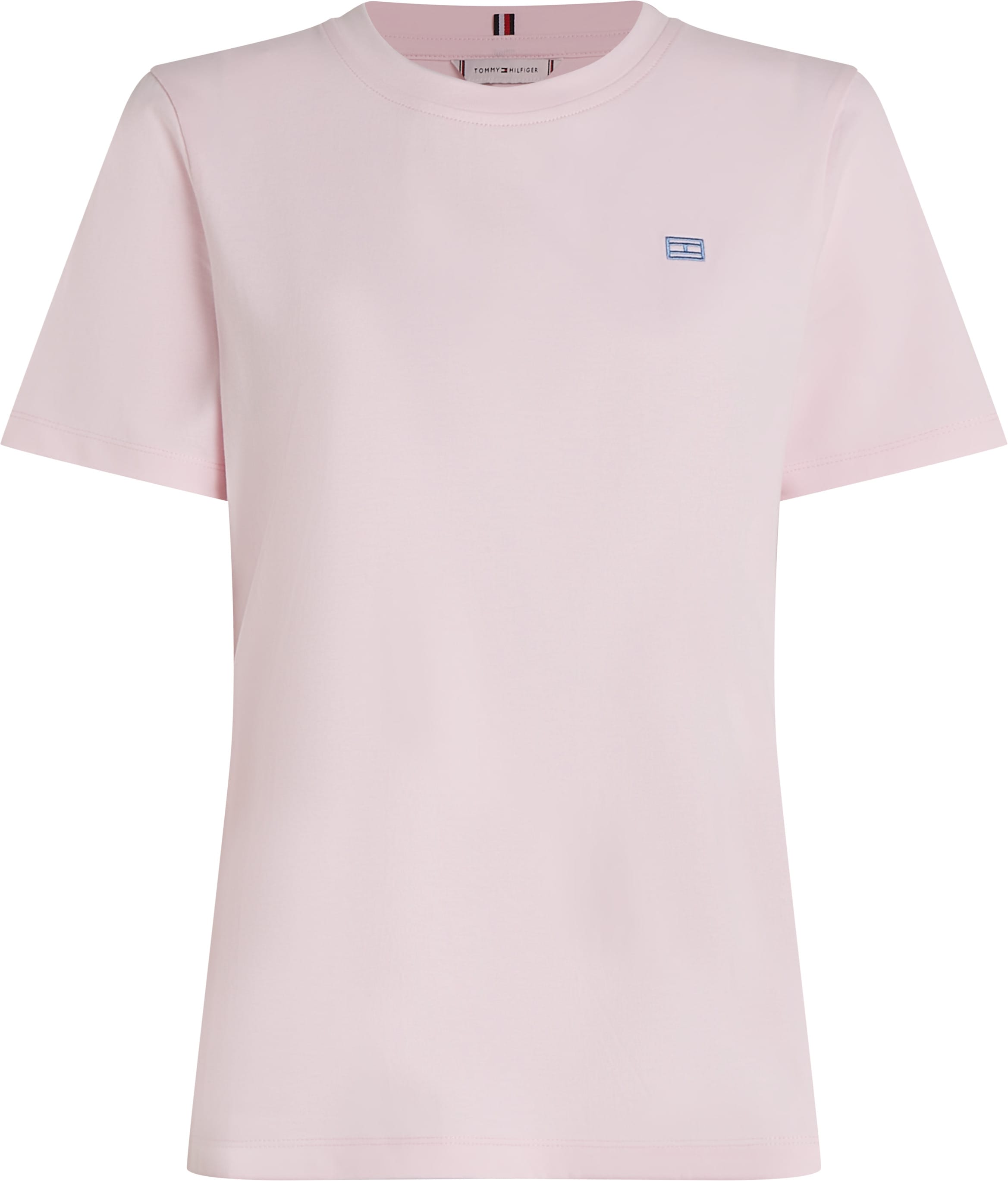 Tommy Hilfiger T-Shirt »REG CONTRAST FLAG SS TEE«, mit Logostickerei