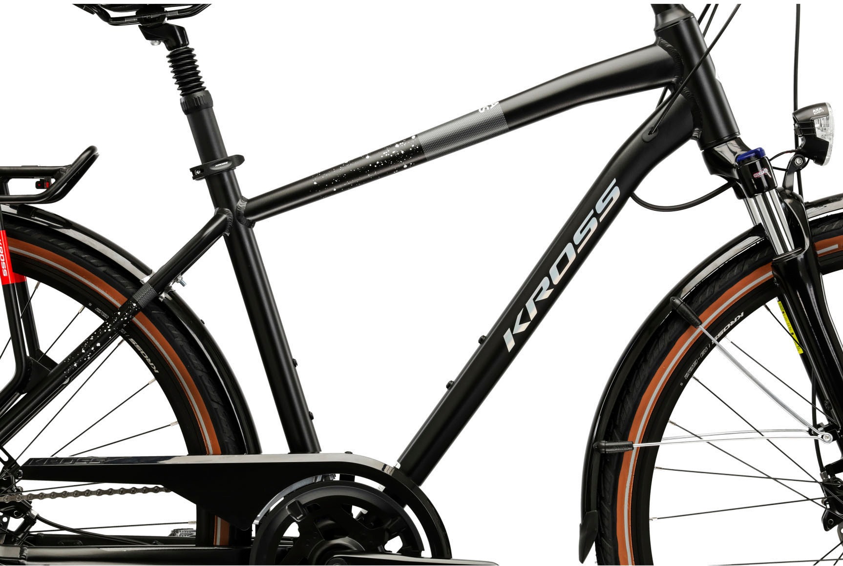 Kross Trekkingrad »KROSS Trekkingrad 28" Trans 5.0 ULT.RA  schwarz 18 Gänge« 18 Gang Shimano CUES U3020 Schaltwerk Kettenschaltung