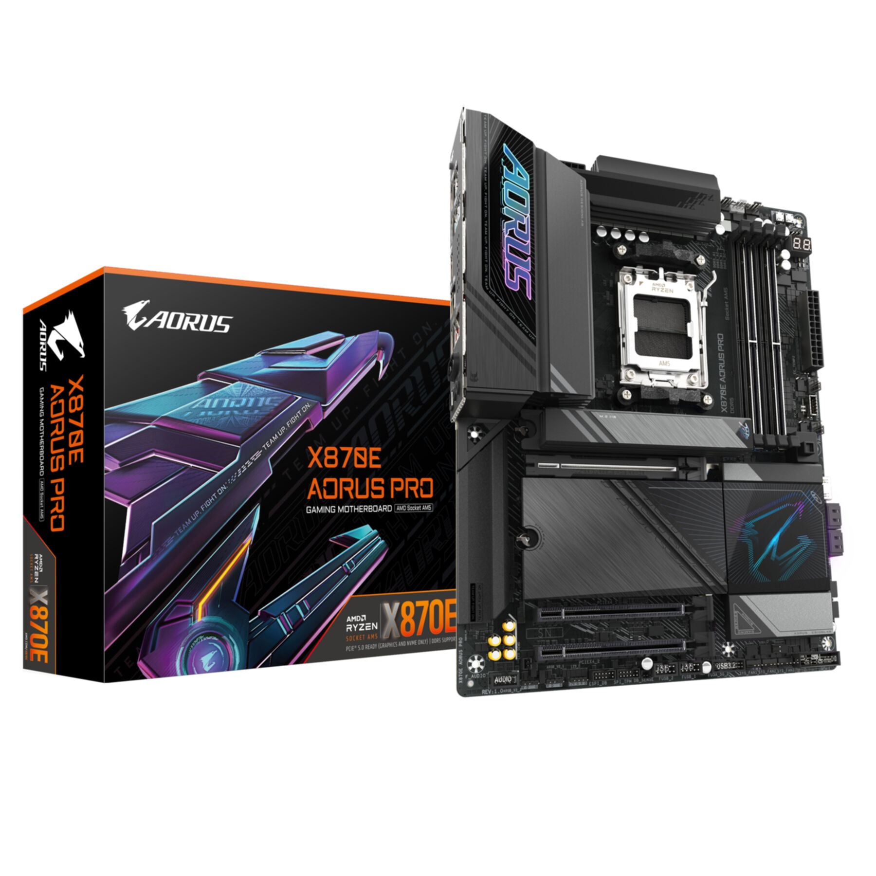 Gigabyte Mainboard »X870E AORUS PRO Mainboard - Unterstützt AMD Ryzen 9000 CPUs, 16+2+2 Ph«