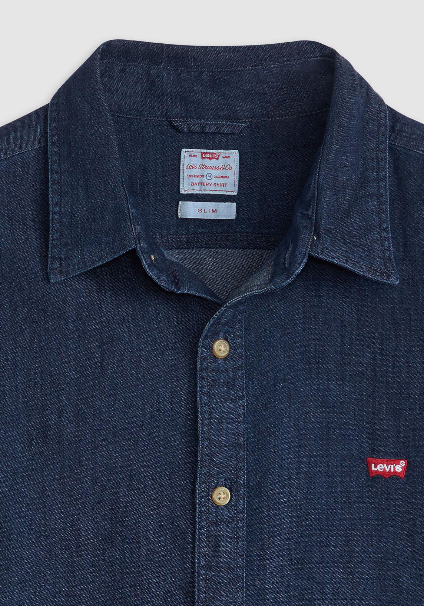 Levi's® Jeanshemd »LS BATTERY HM SHIRT SLIM« aus pflegeleichtem Baumwollmix