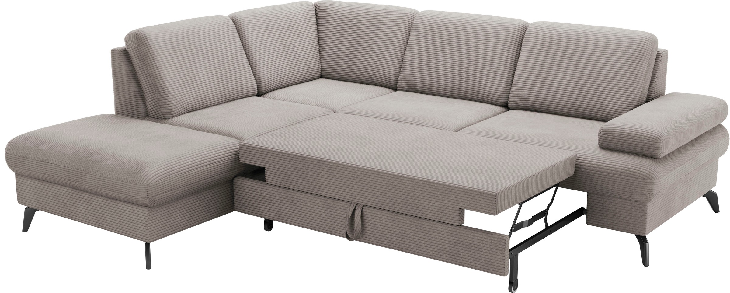 sit&more Ecksofa »Morris Jubi L-Form, B: 238 cm«, mit Armteilfunktion & 1 Zierkissen, optional Bettfunktion