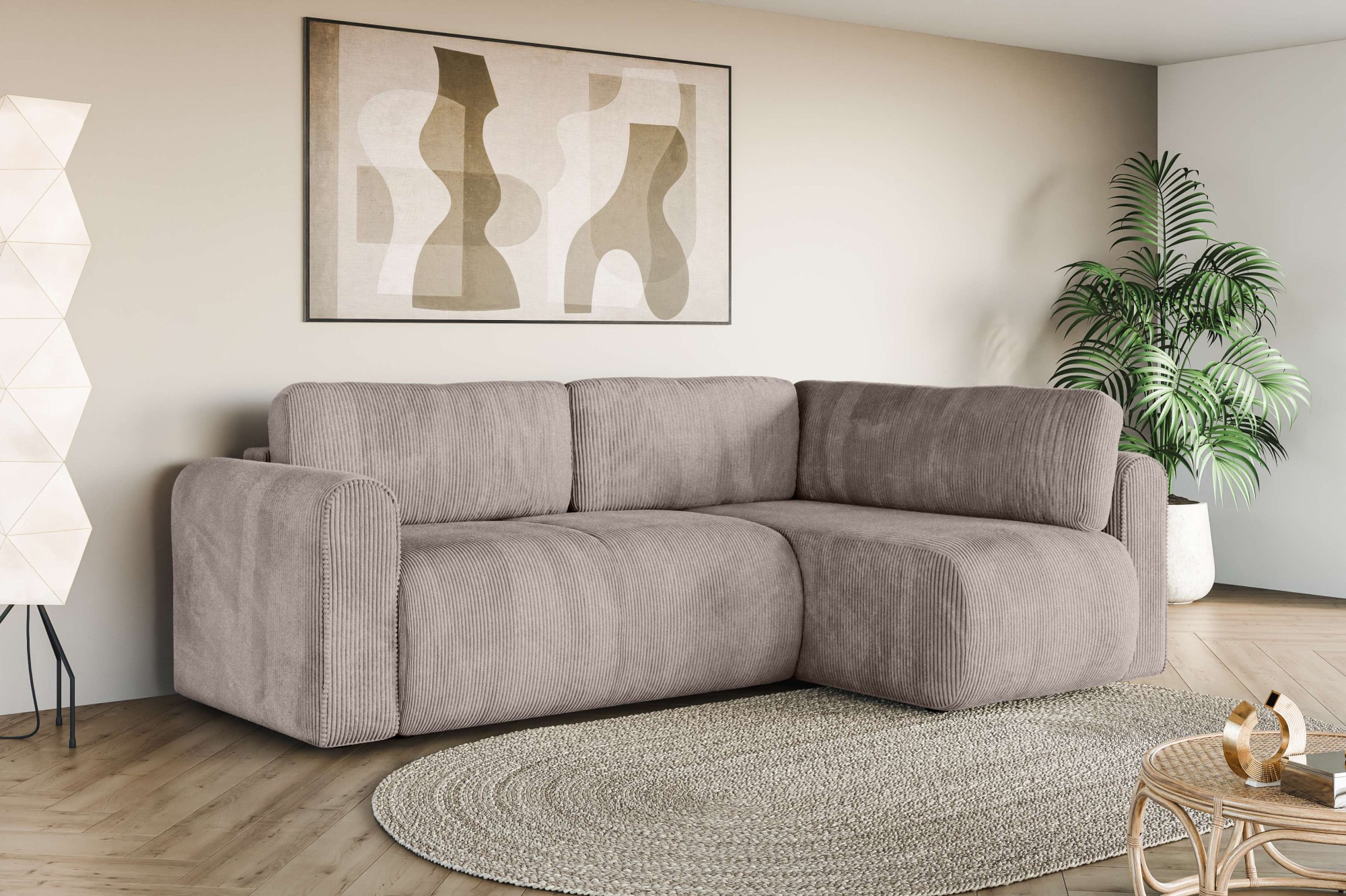 OTTO home Ecksofa »Zacharia wahlweise Schlafsofa mit Bettkasten, B/T/H 250/ günstig online kaufen