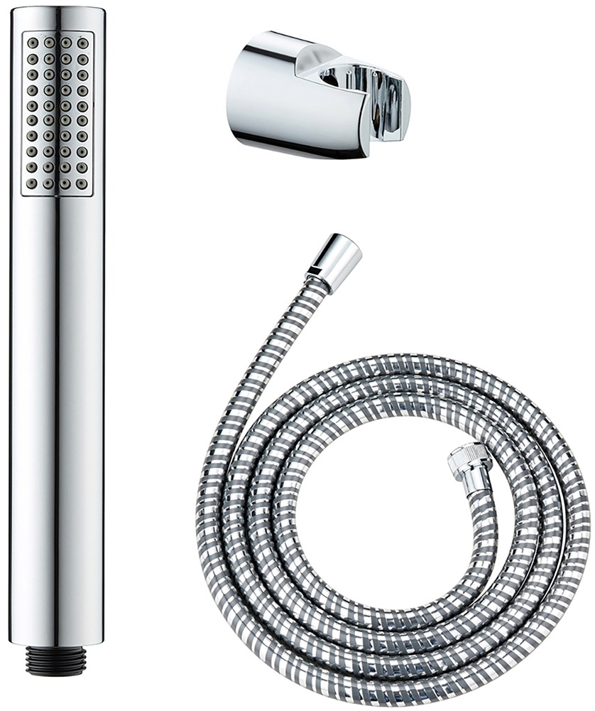 WENKO Handbrause »Modell Basic Line Duschkopf Set Wanne« 3 Stk. tlg. klassi günstig online kaufen