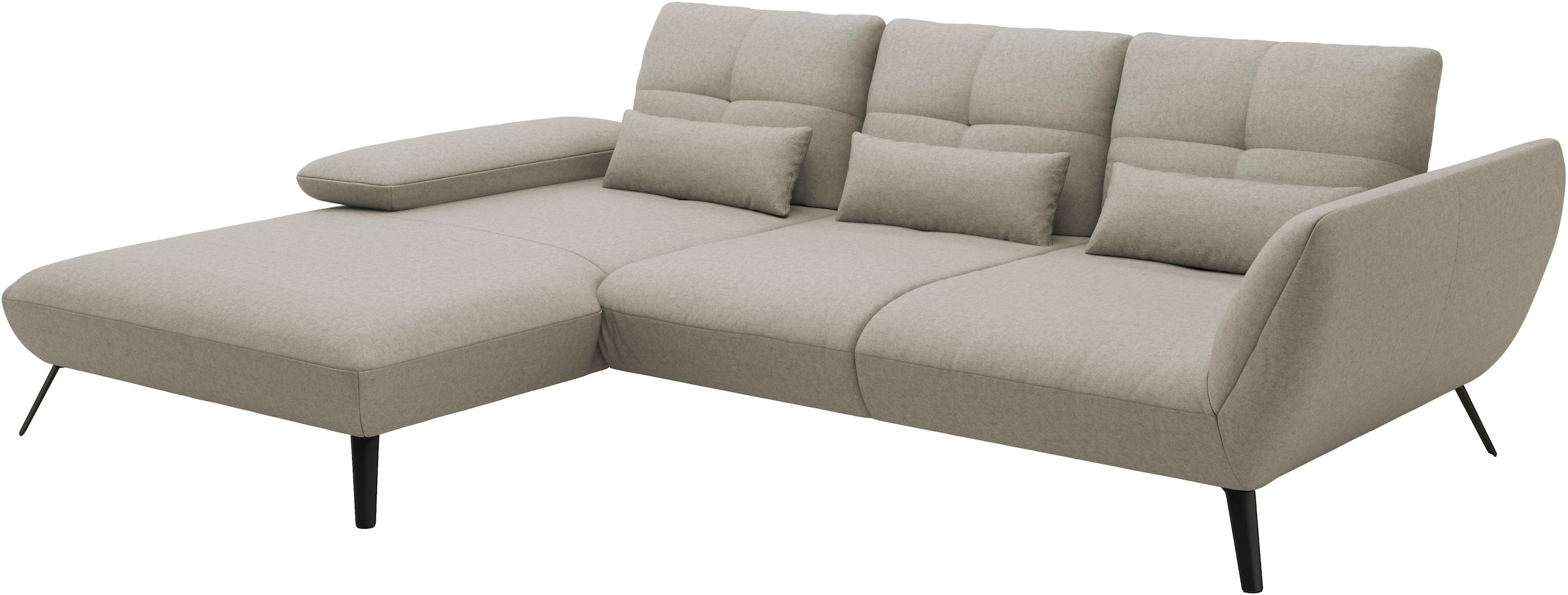 OTTO home Ecksofa »Mikado L-Form« inkl. Sitztiefenverstellung und Armteilverstellung