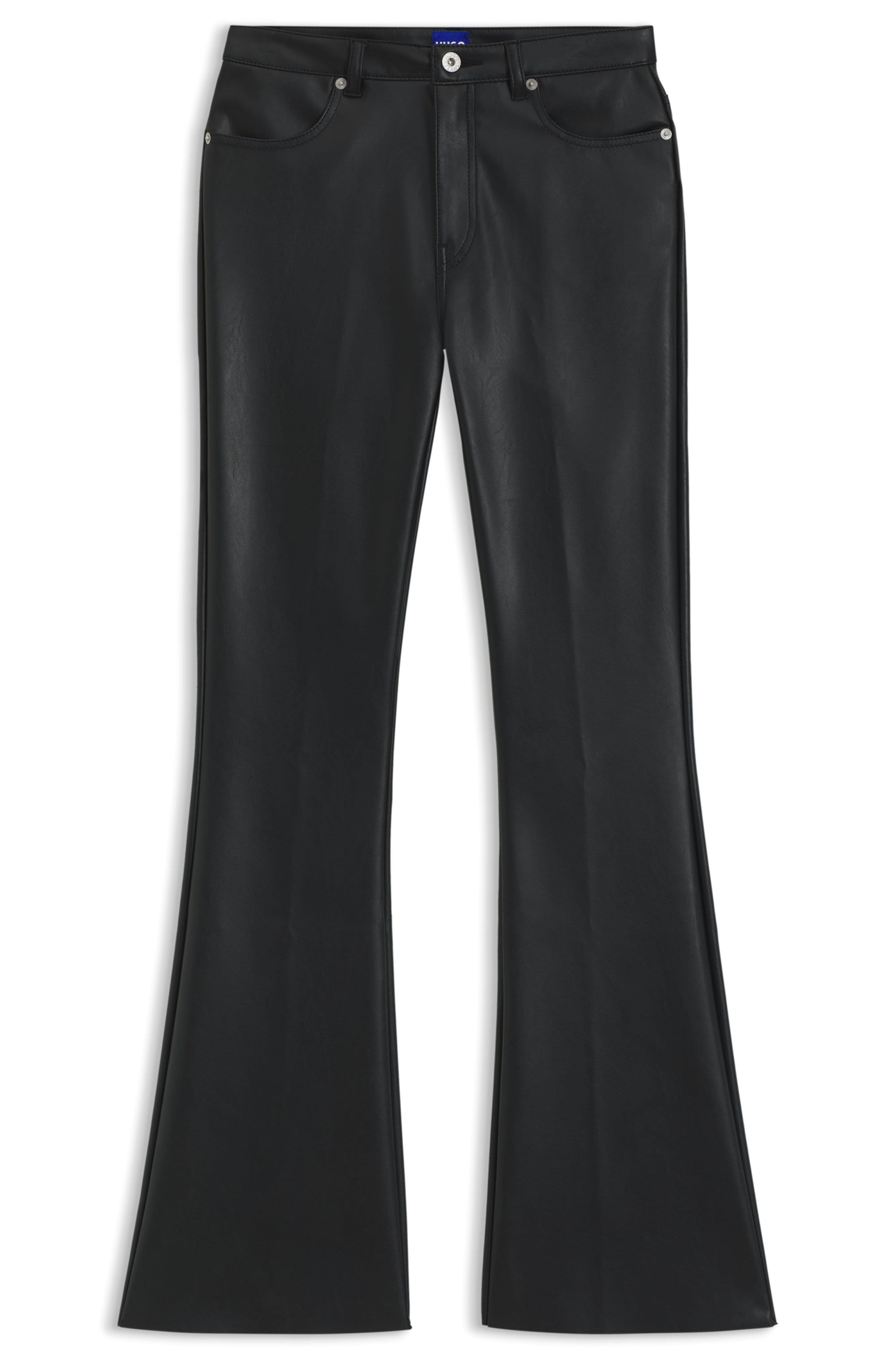 HUGO Blue Bootcuthose »Hableu«, Mid Rise, aus Kunstleder