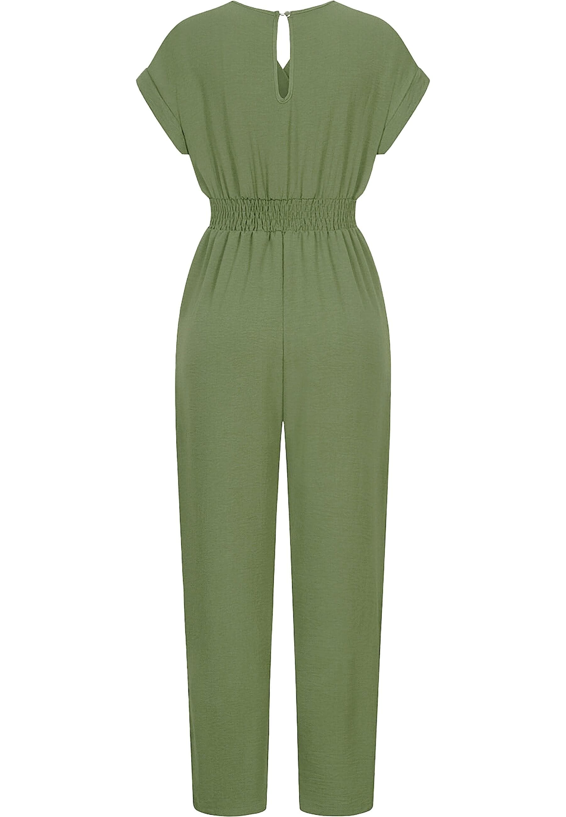 CLOUD 5IVE Jumpsuit »CLOUD 5IVE Jumpsuit in Wickeloptik mit 2-Pockets« 1 Stk.
