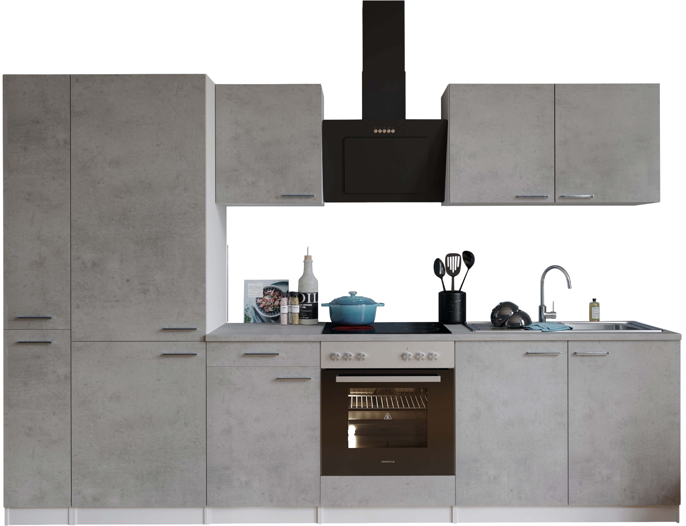 RESPEKTA Küchenzeile »Malia« Breite 300 cm, 85 cm Arbeitshöhe, in exklusive günstig online kaufen